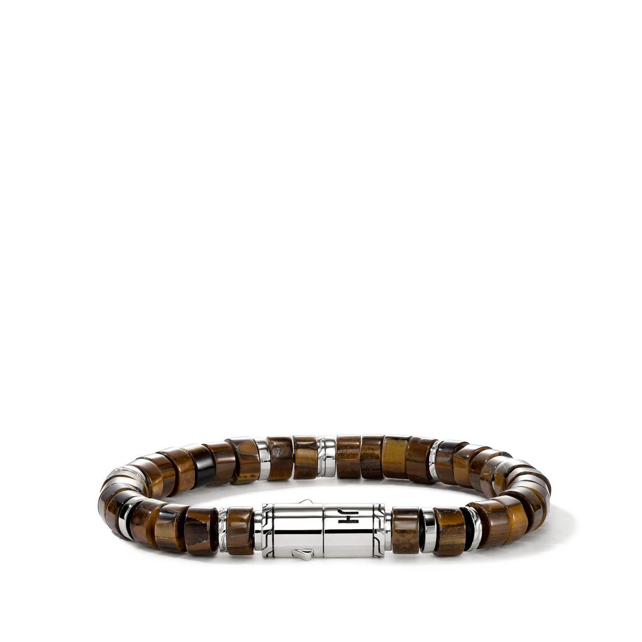John Hardy Heishi Tiger Eye 8mm Beaded Bracelet