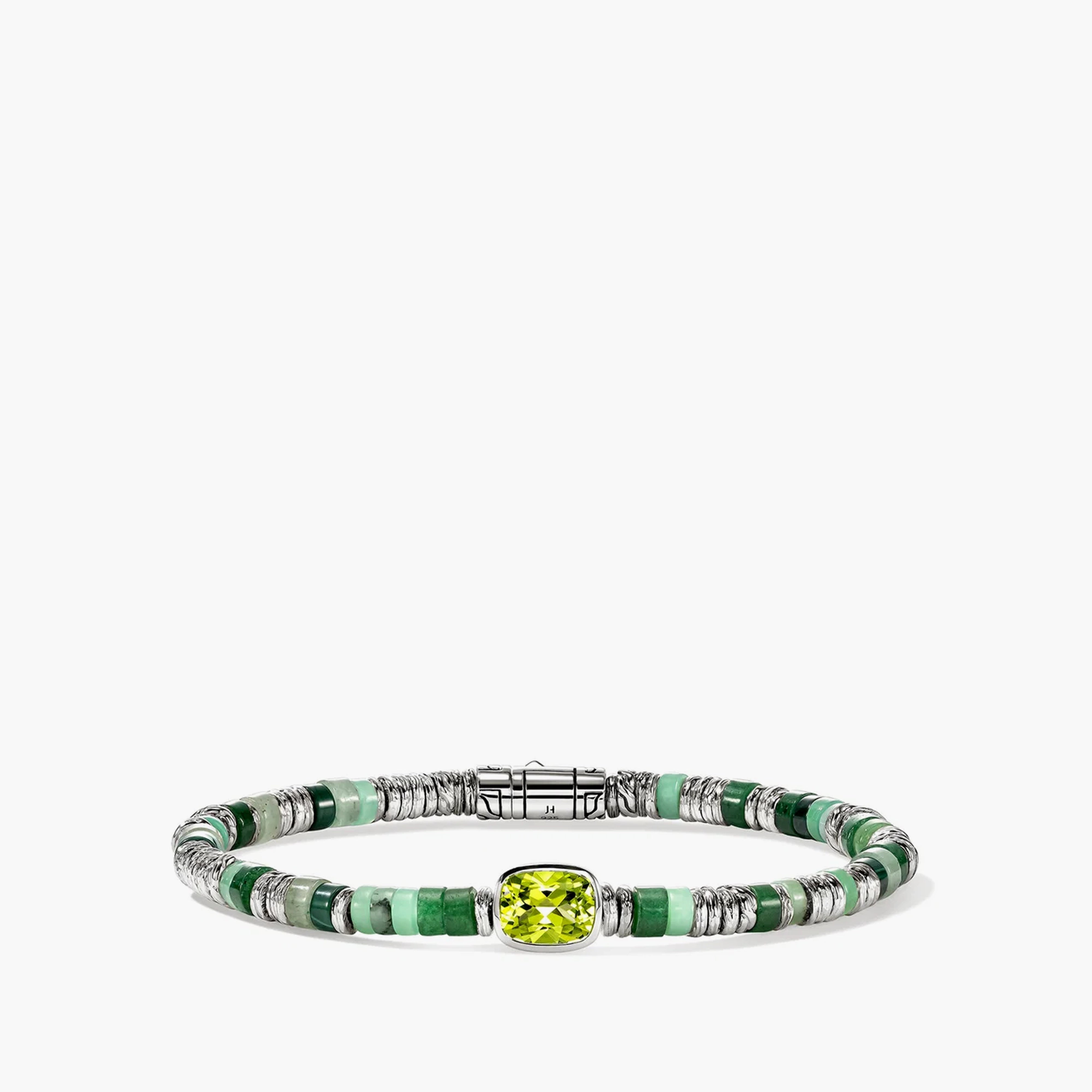 John Hardy Heishi Gem 4mm Peridot Bracelet