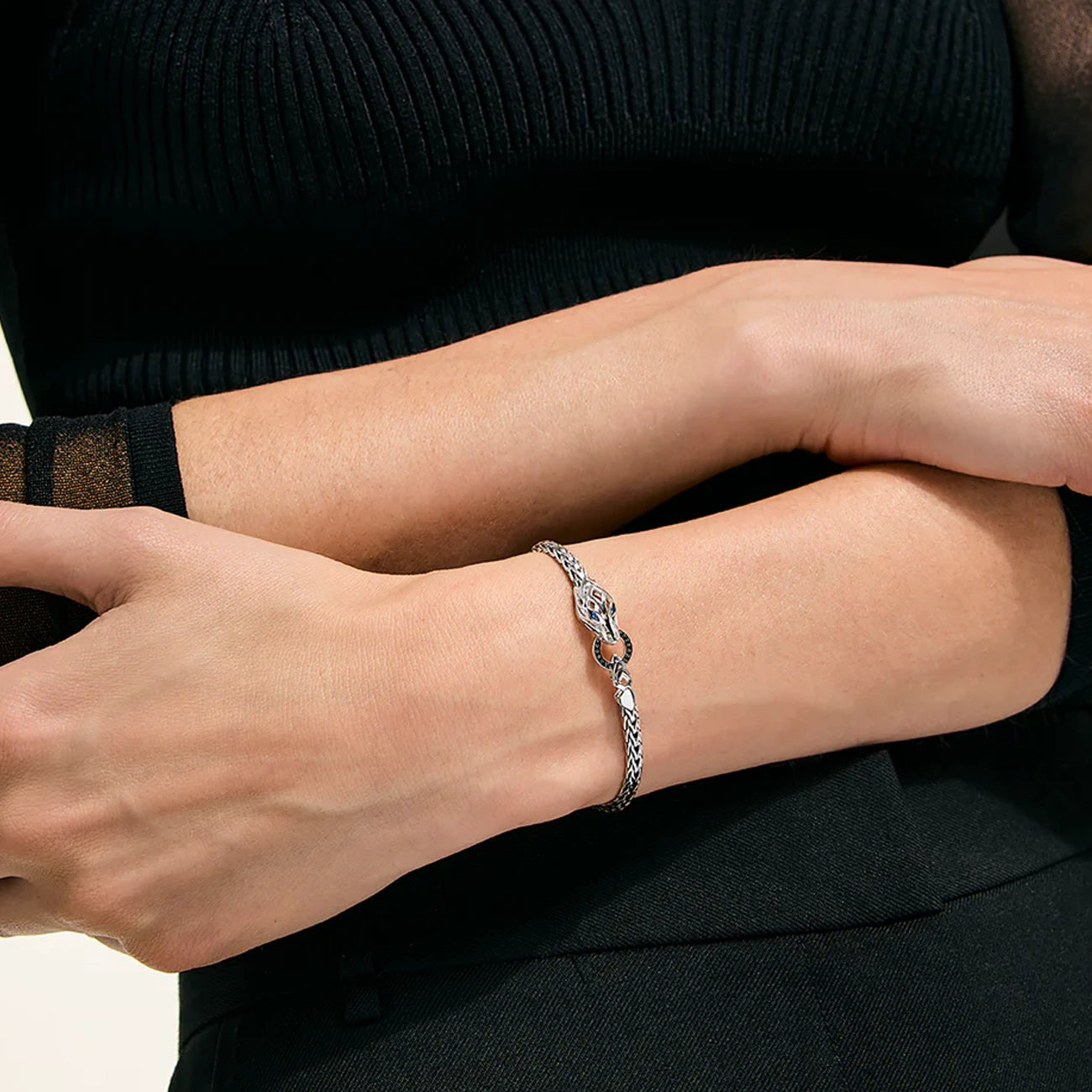 John Hardy Naga Black Sapphire 3.5mm Bracelet
