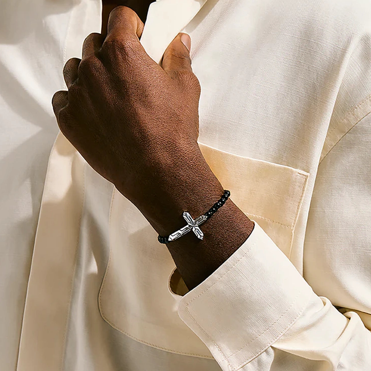 John Hardy Icon 50 Cross Beaded Bracelet