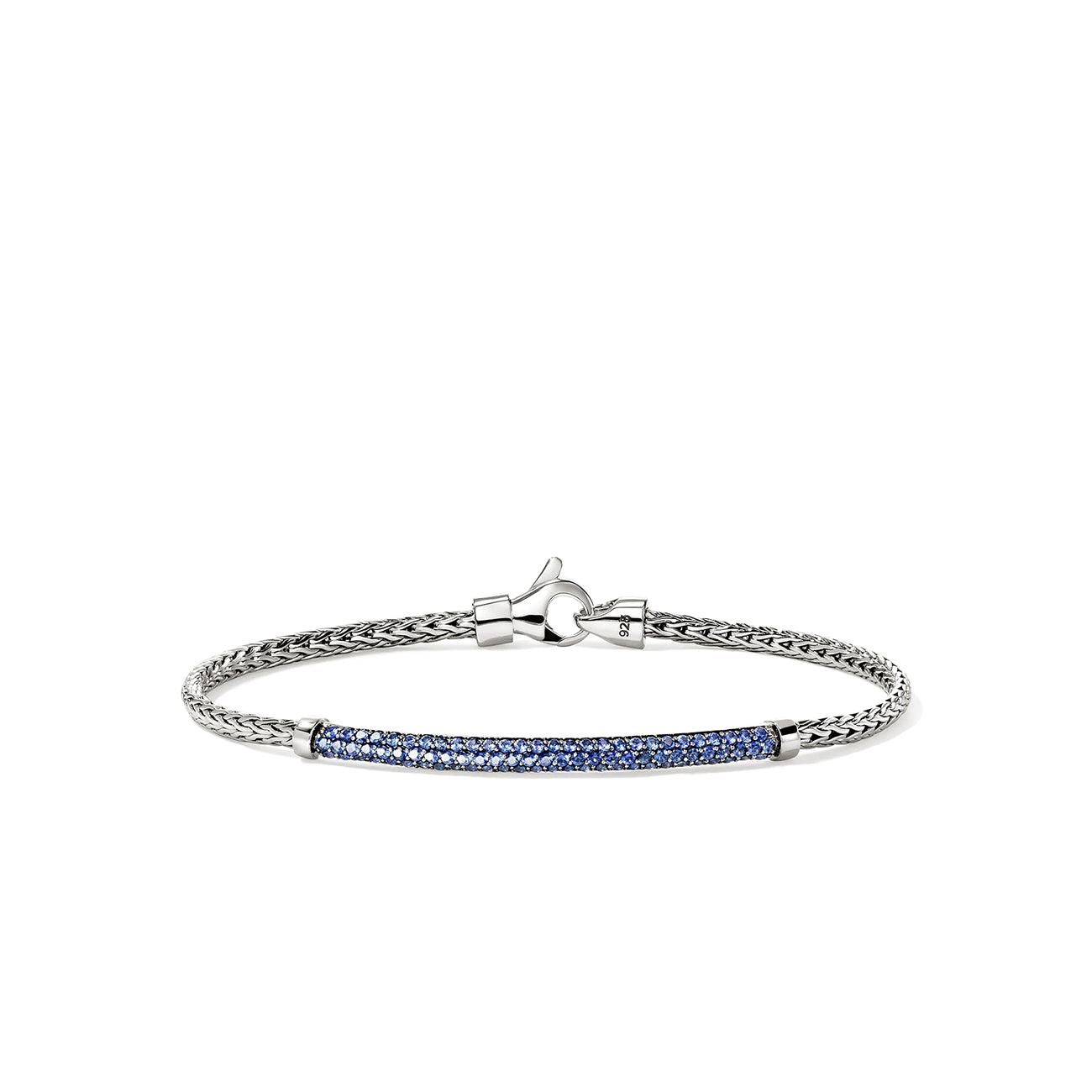 John Hardy Essentials Blue Sapphire 2.5mm Silver Bracelet