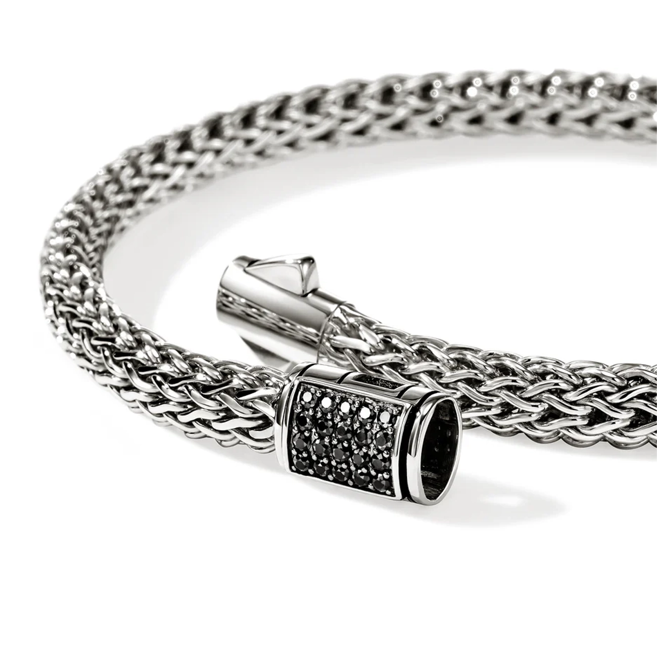 John Hardy Icon Silver 5mm Black Sapphire Bracelet