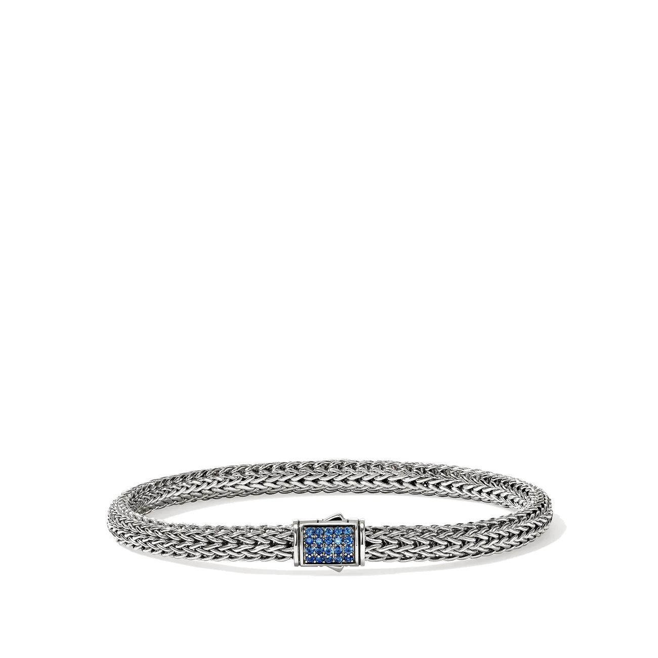 John Hardy Icon Silver 5mm Blue Sapphire Bracelet