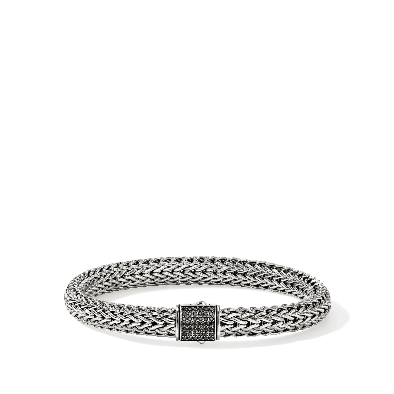 John Hardy Icon Silver 7.5mm Black Sapphire Bracelet