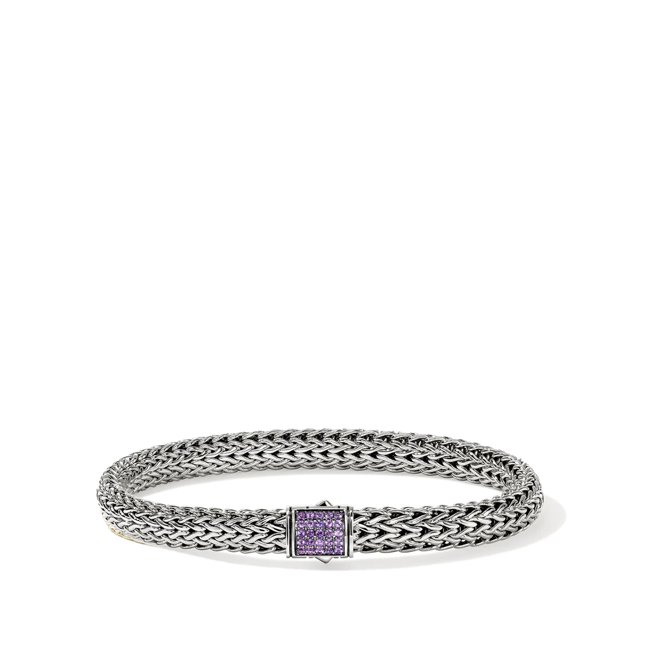 John Hardy Icon Amethyst 6.5mm Chain Bracelet