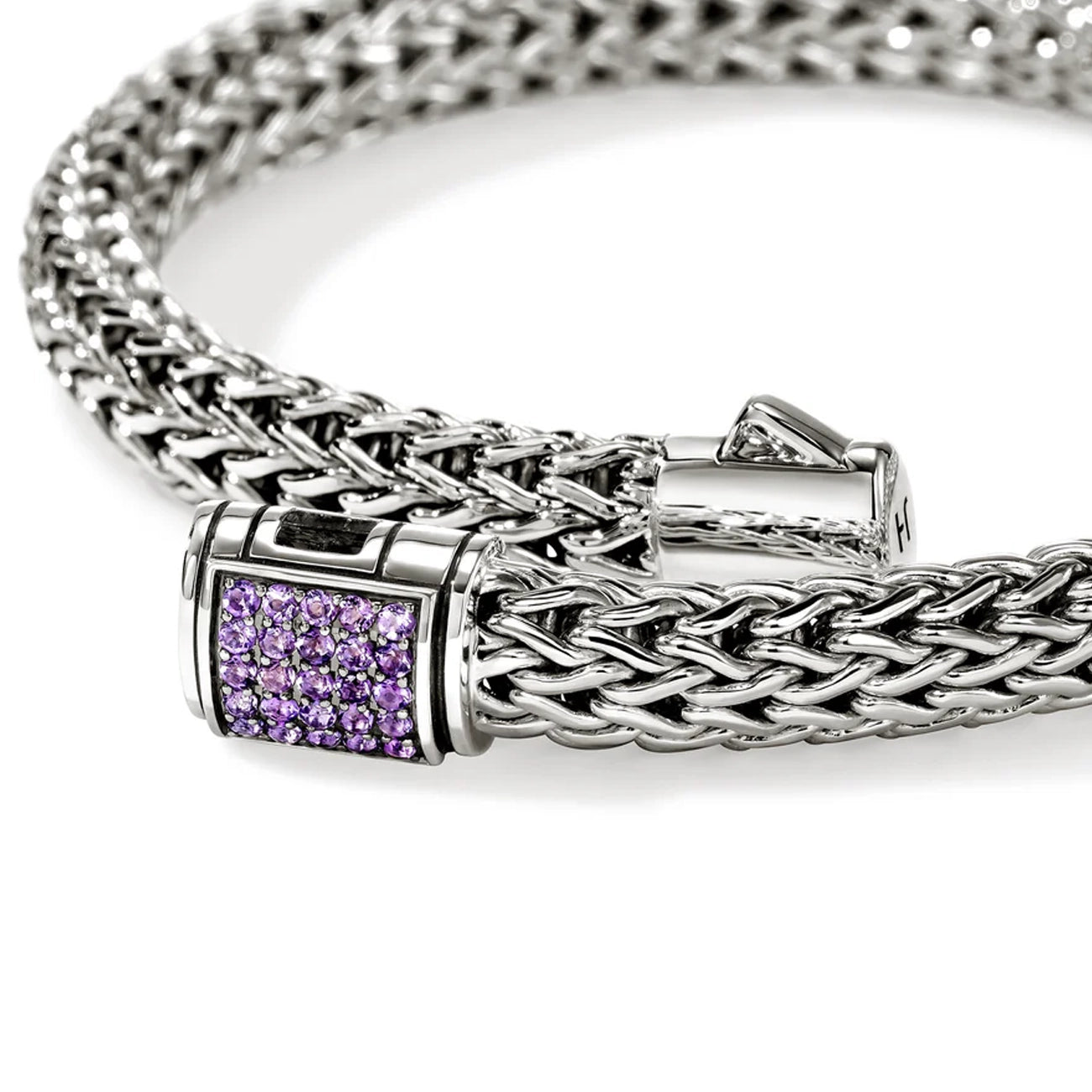 John Hardy Icon Amethyst 6.5mm Chain Bracelet