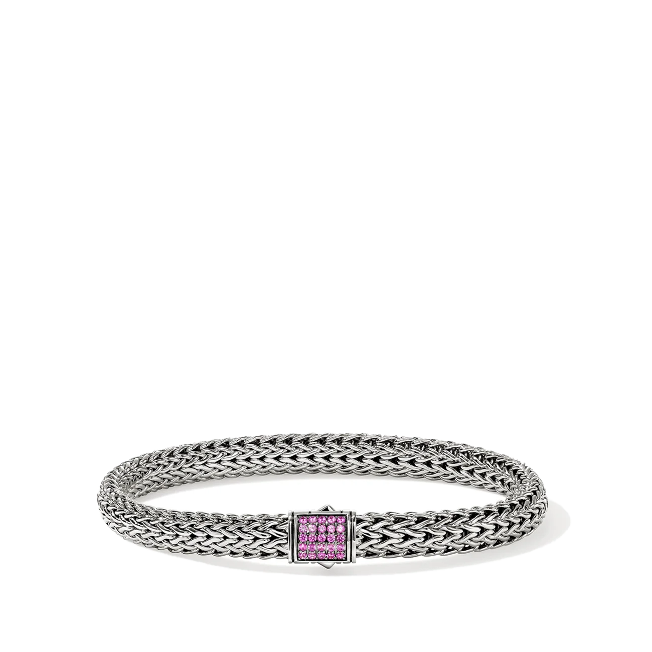 John Hardy Icon Pink Sapphire 6.5mm Chain Bracelet