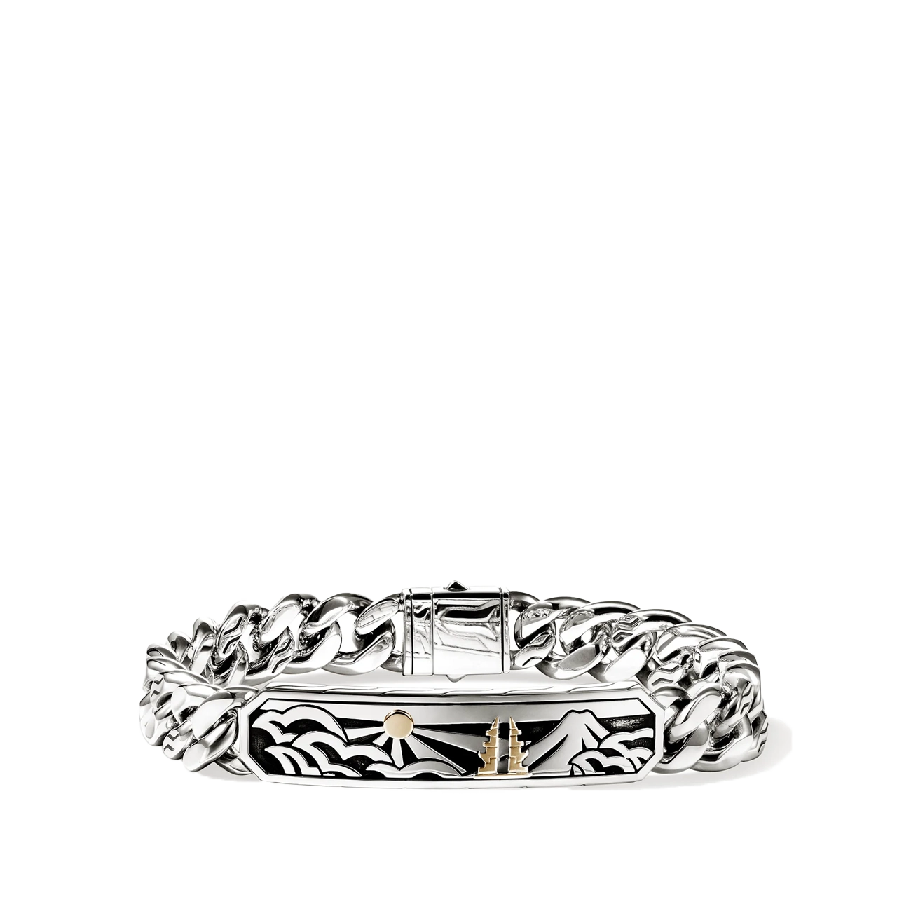 John Hardy Legends Silver and Gold ID Bracelet