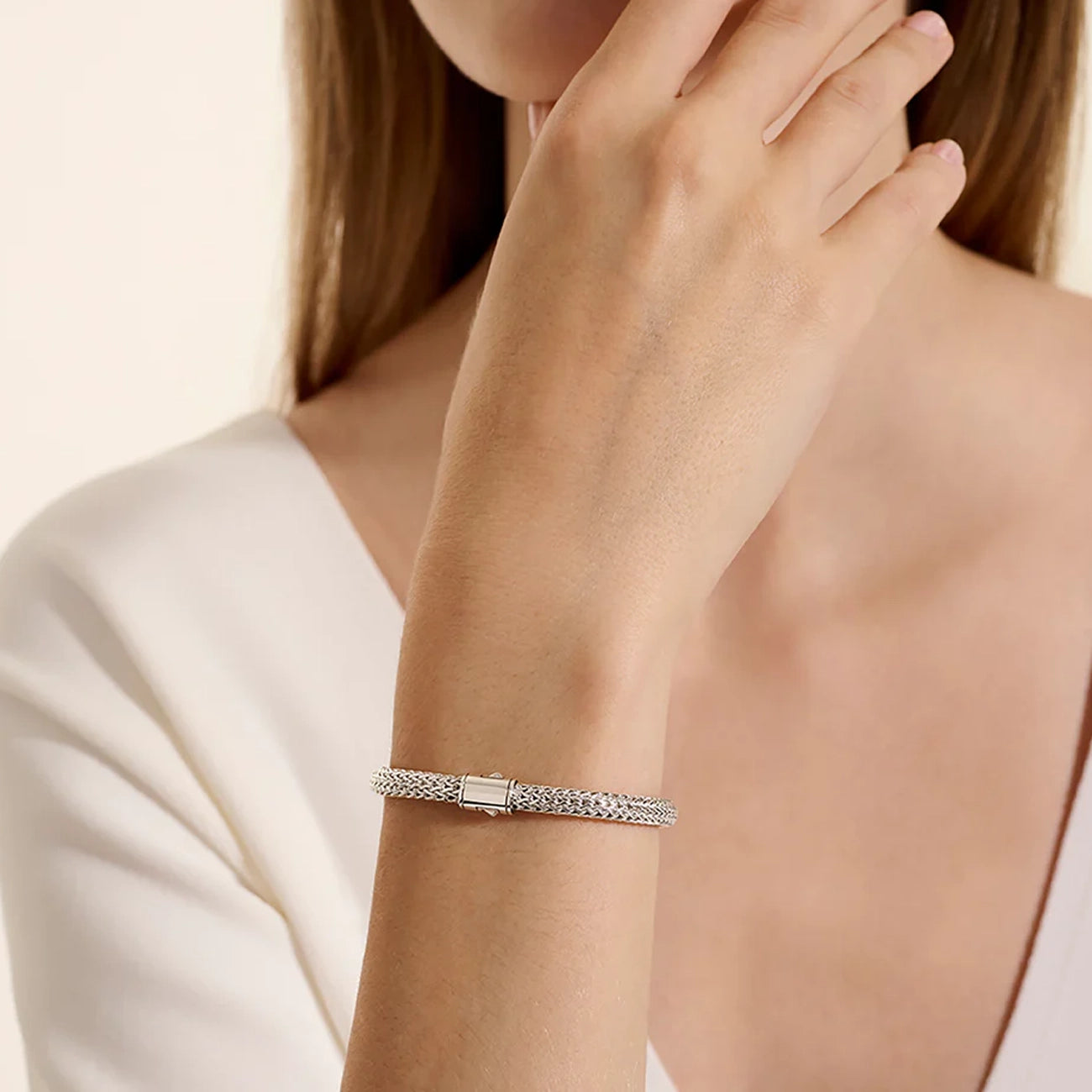 John Hardy Icon Silver and Gold Reversible 5mm Bracelet