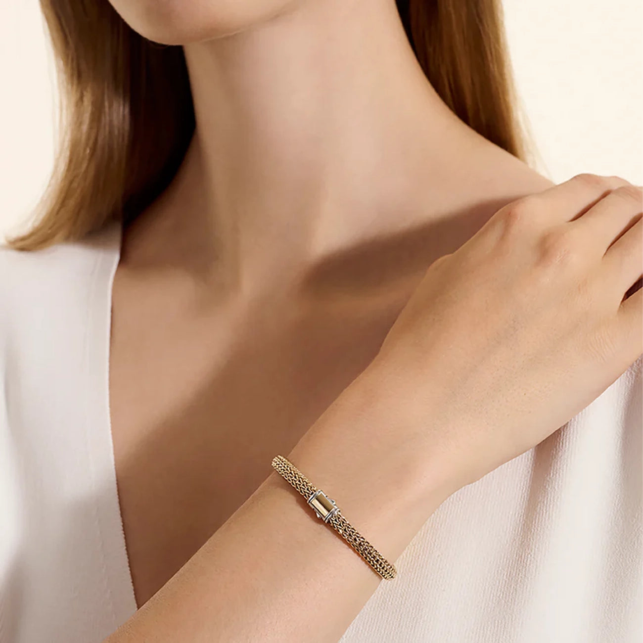 John Hardy Icon Silver and Gold Reversible 5mm Bracelet