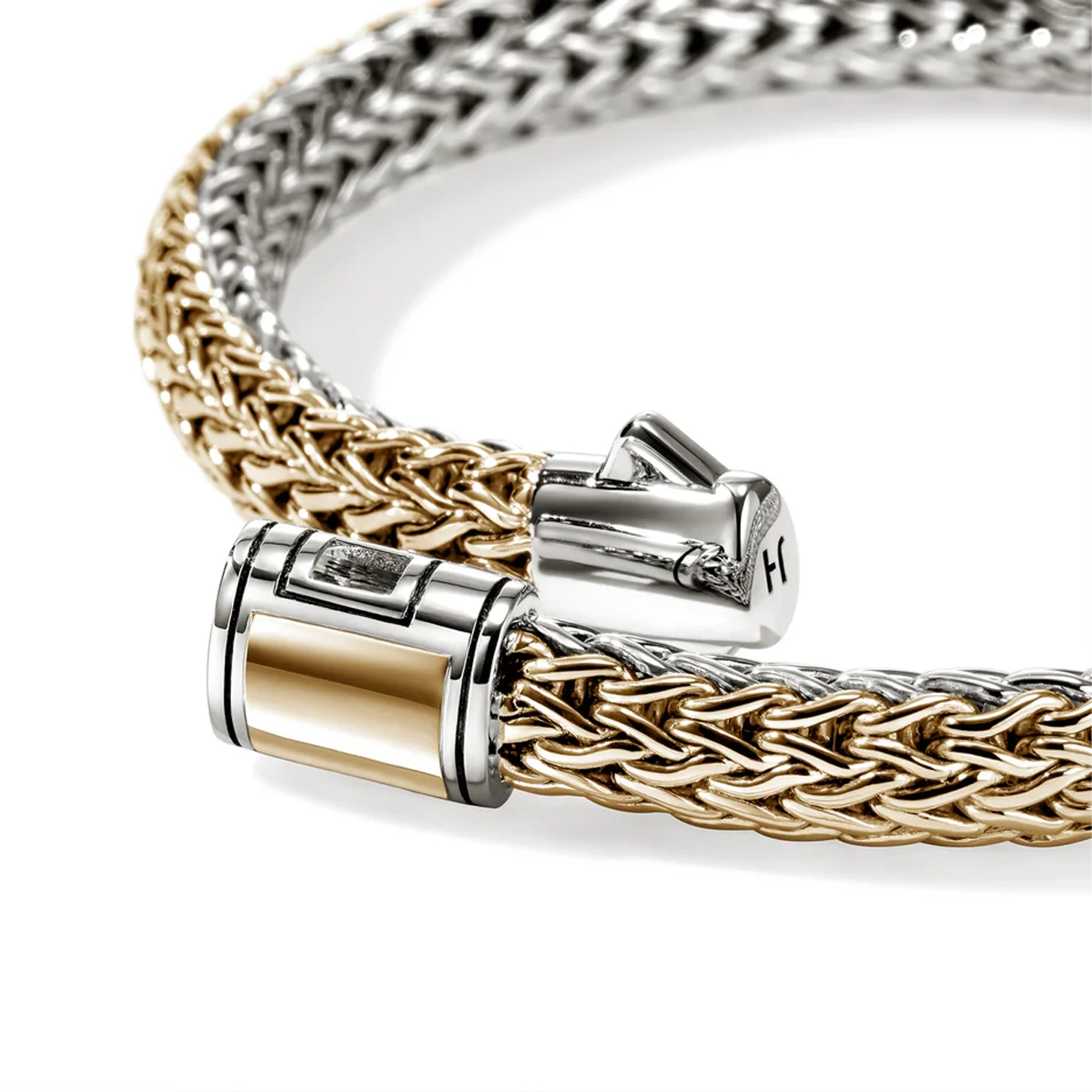 John Hardy Icon Silver and Gold Reversible 6.5mm Bracelet