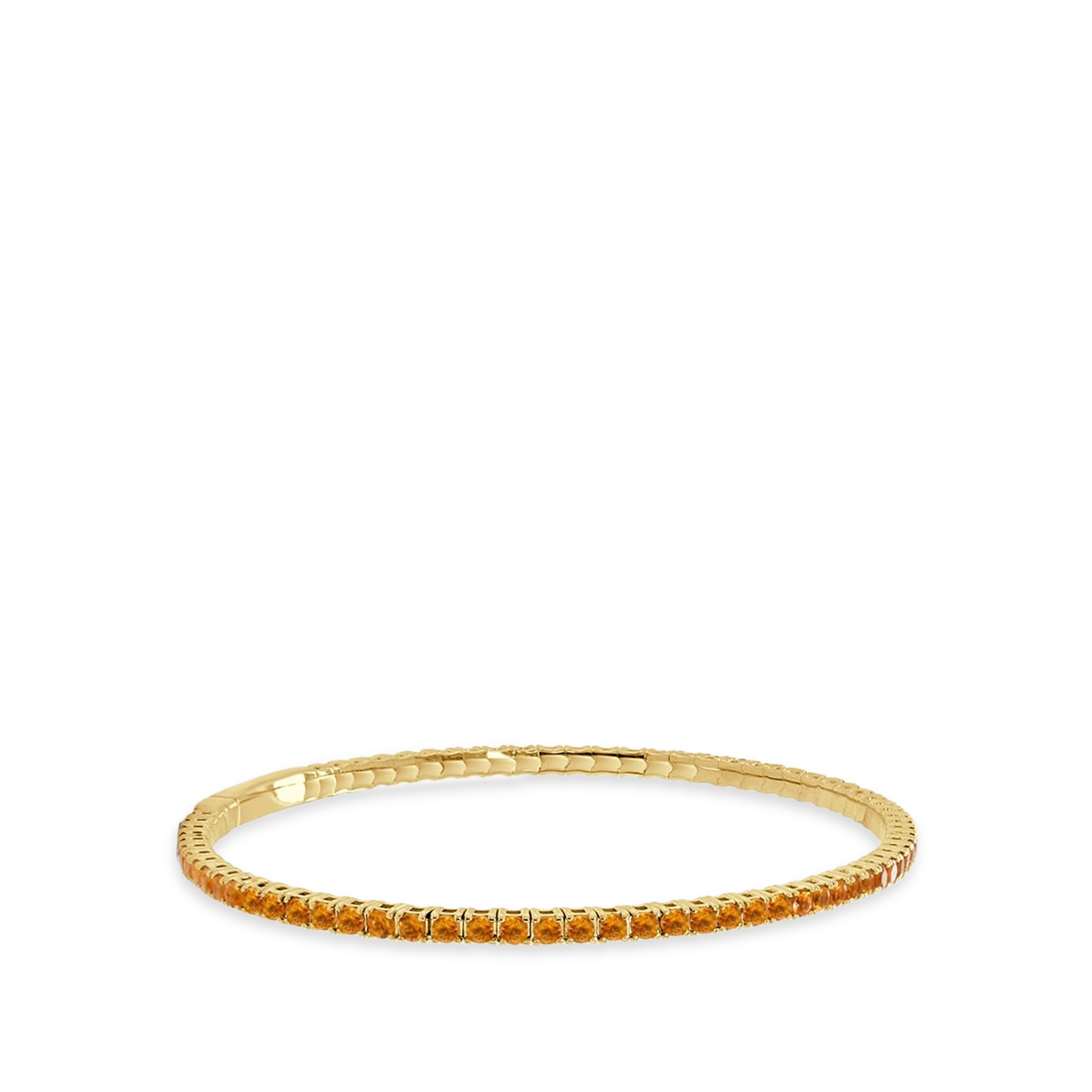 Citrine Flexible Eternity Bangle
