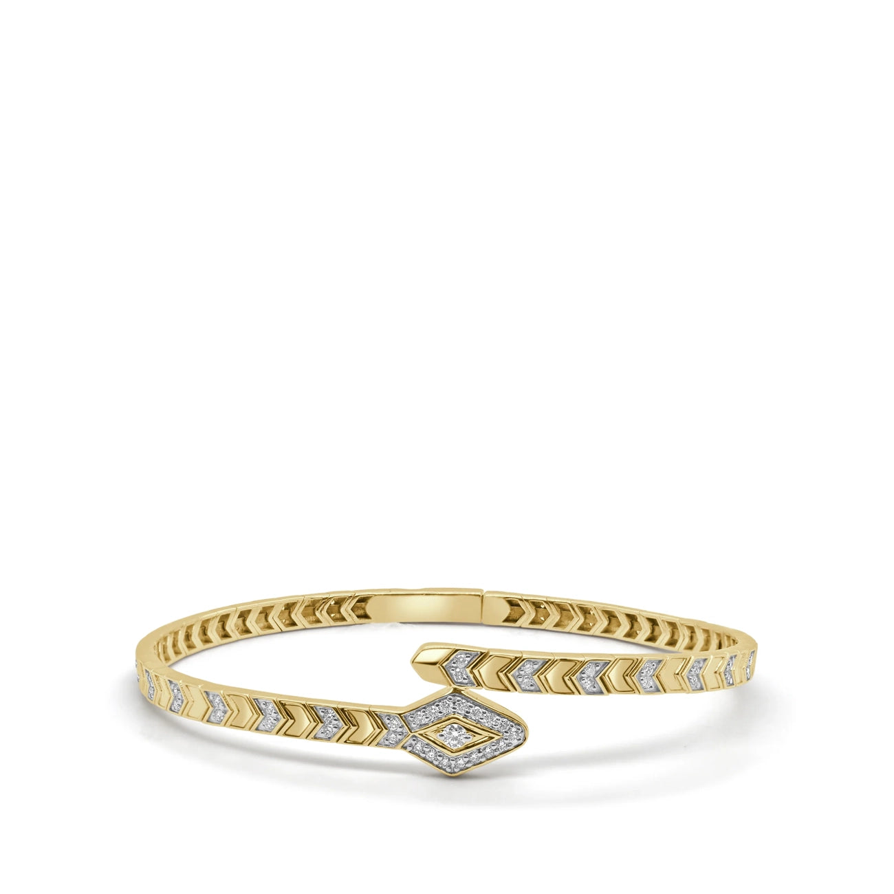 Diamond Pave Snake Bangle