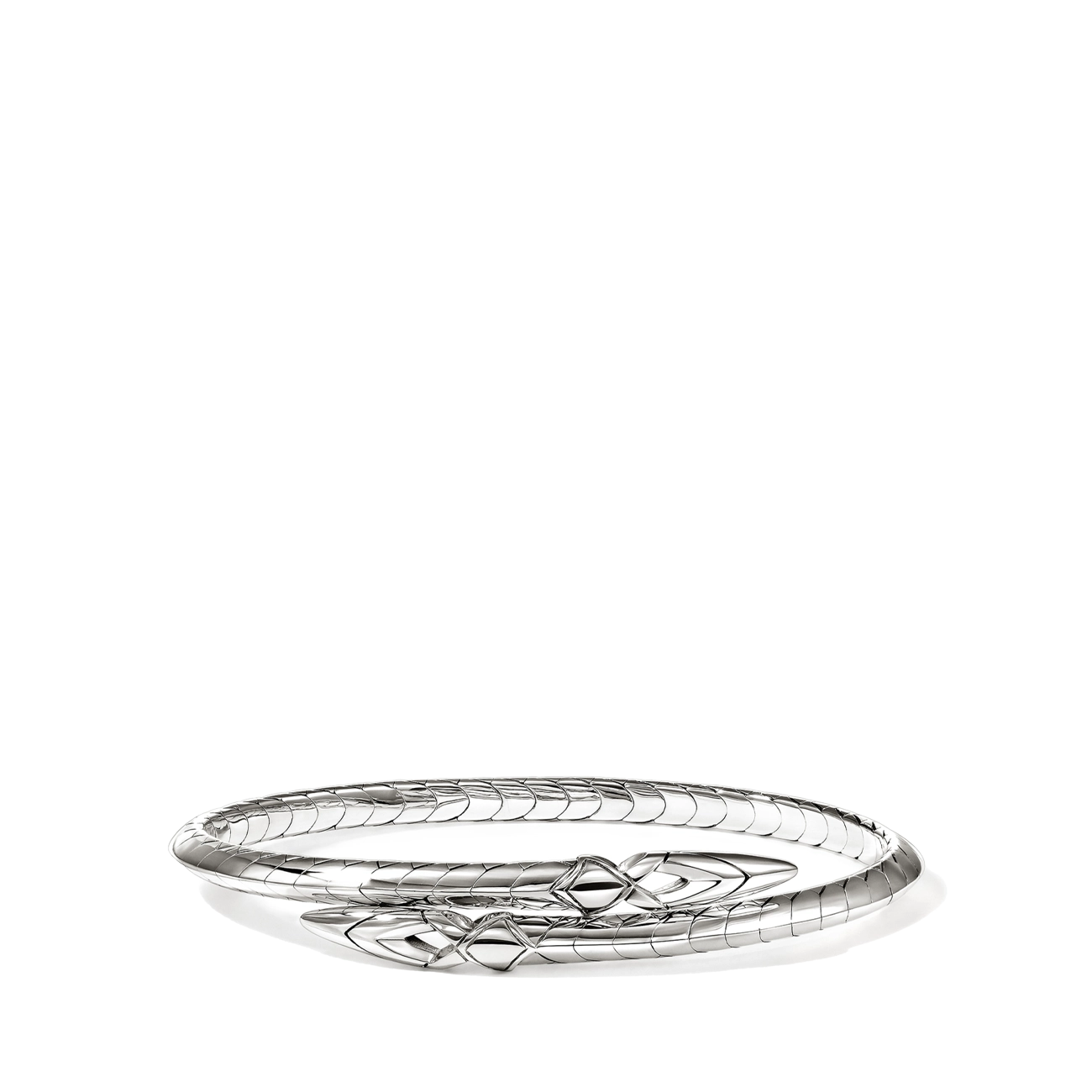 John Hardy Naga Silver Bypass 4mm Flex Cuff