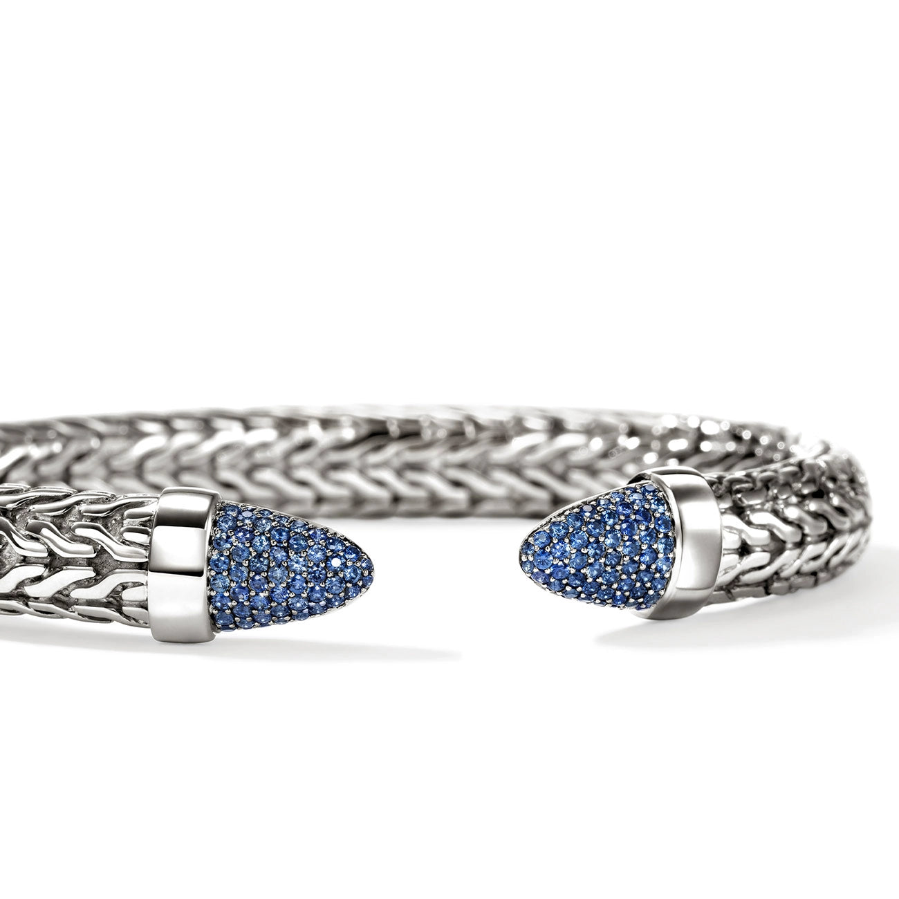 John Hardy Spear 50 Blue Sapphire 8.9mm Flex Cuff