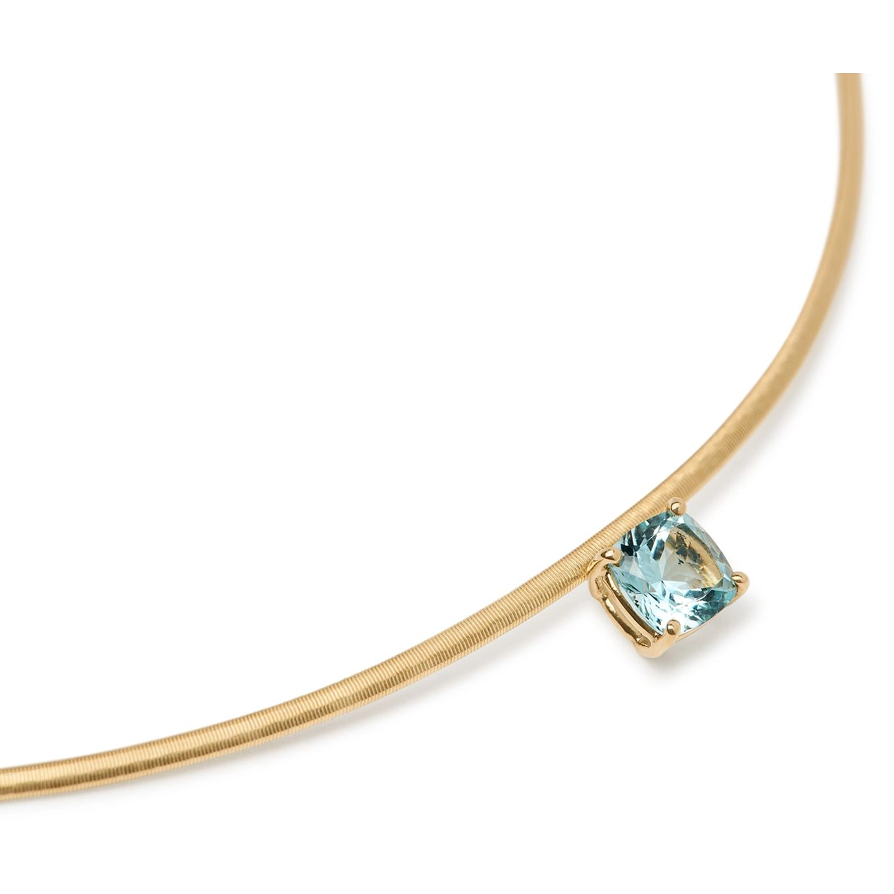 Marco Bicego Masai Aquamarine Cushion Necklace