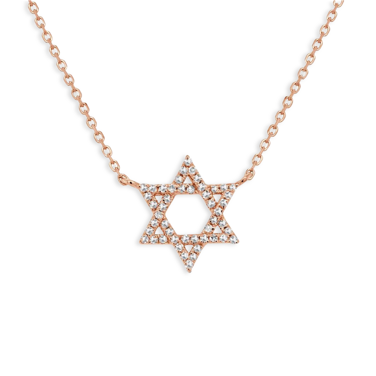 Diamond Pavé Star of David Pendant Necklace