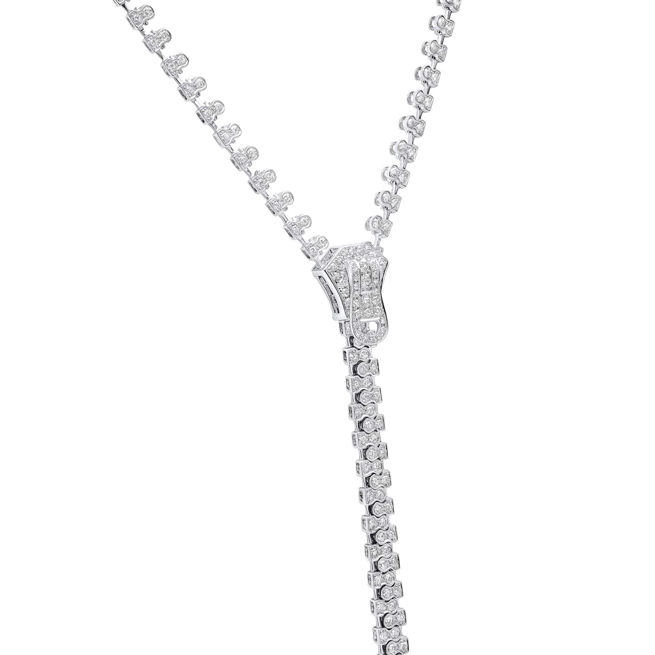 Yoko London Zyyp 15mm South Sea Pearl and Diamond Zip Necklace