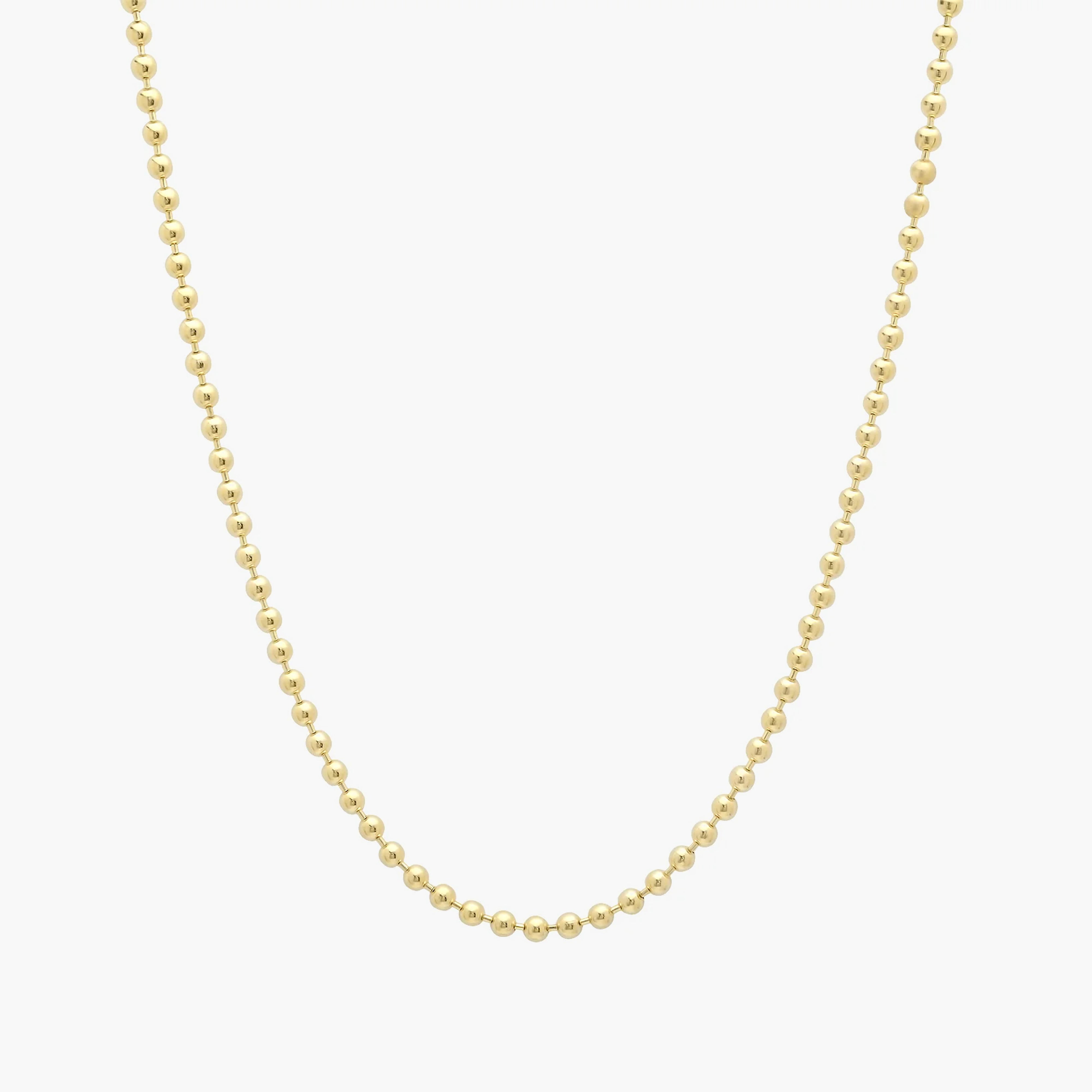 Helena Rose Solid Gold Ball Chain