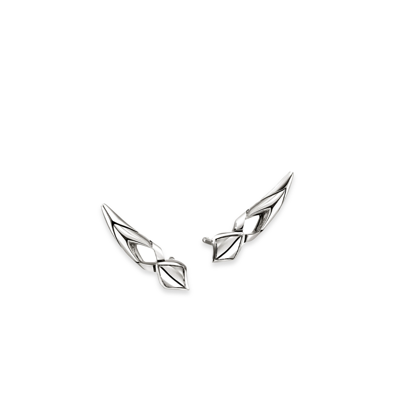 John Hardy Naga Silver Stud Earrings