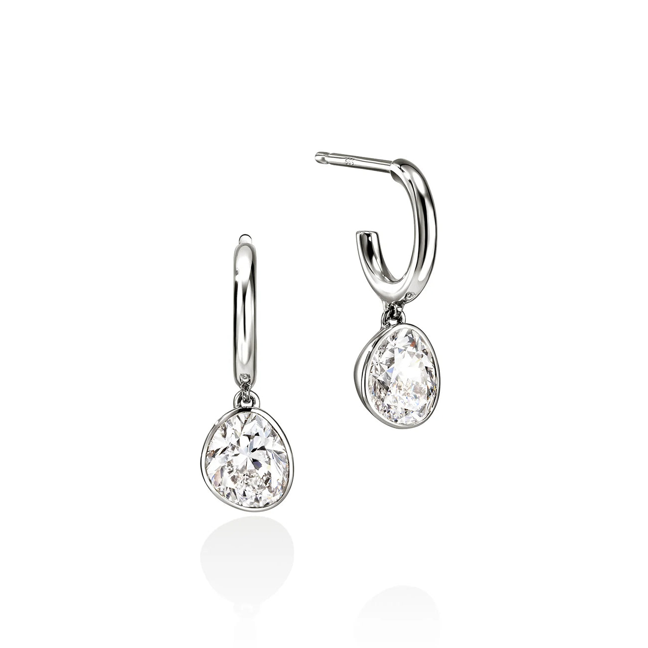 John Hardy Lovestruck Hoop Lab Grown Diamond Earrings