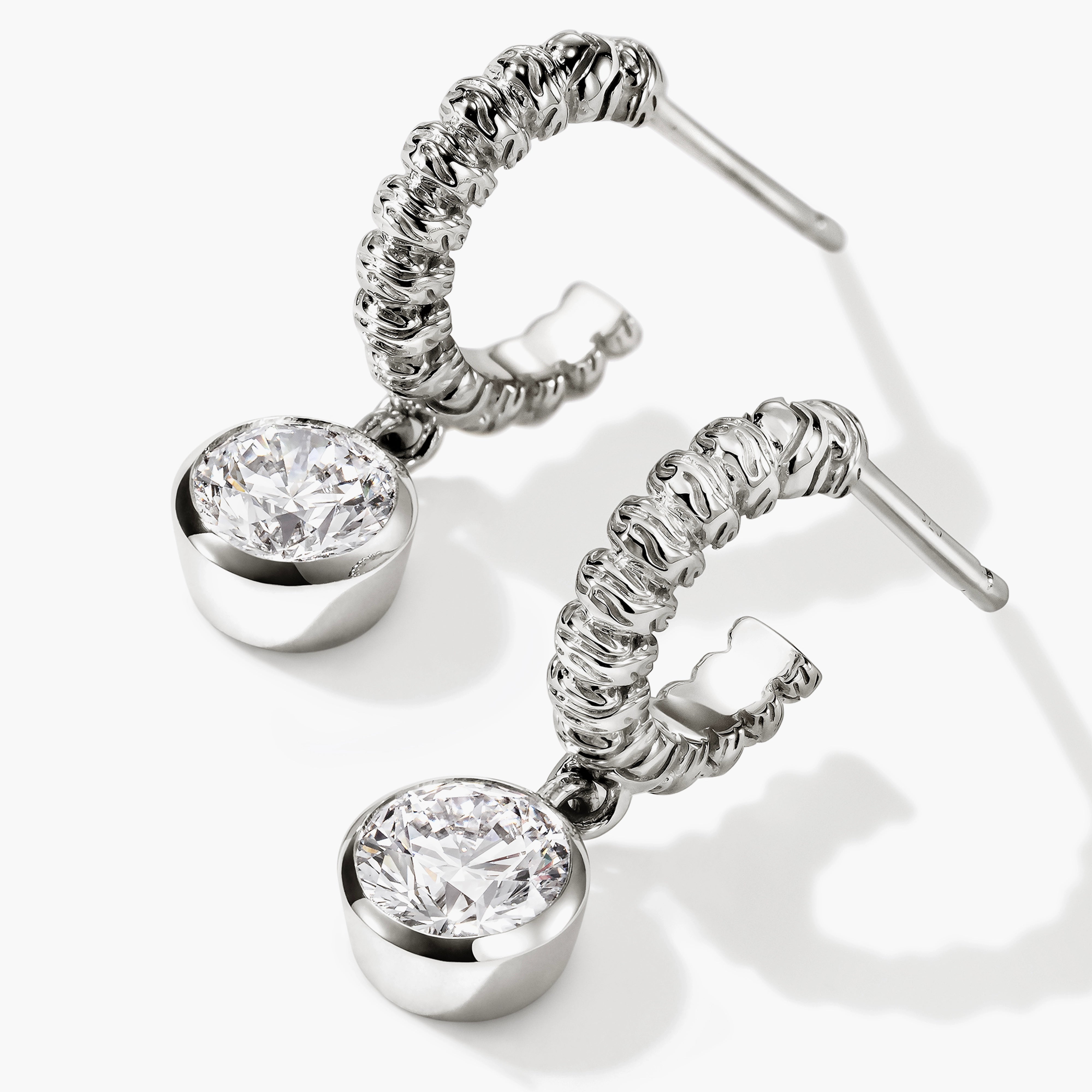 John Hardy Lovestruck Heishi Diamond Drop Earrings