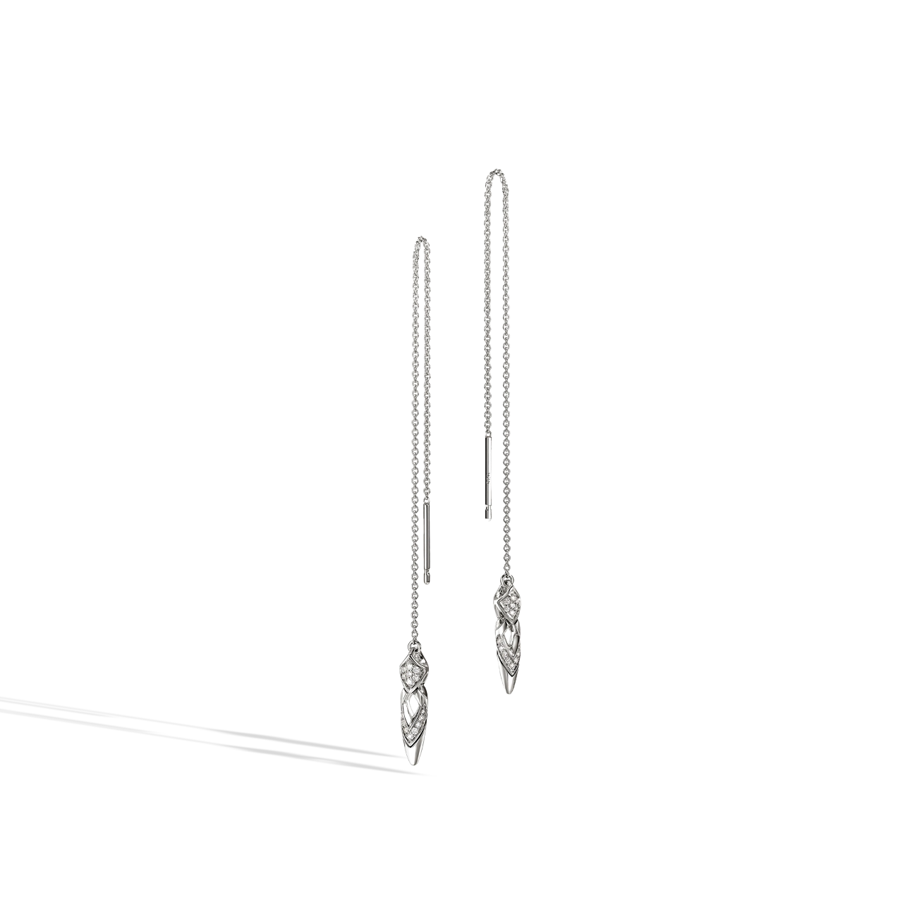 John Hardy Naga Diamond Pavé Drop Earrings