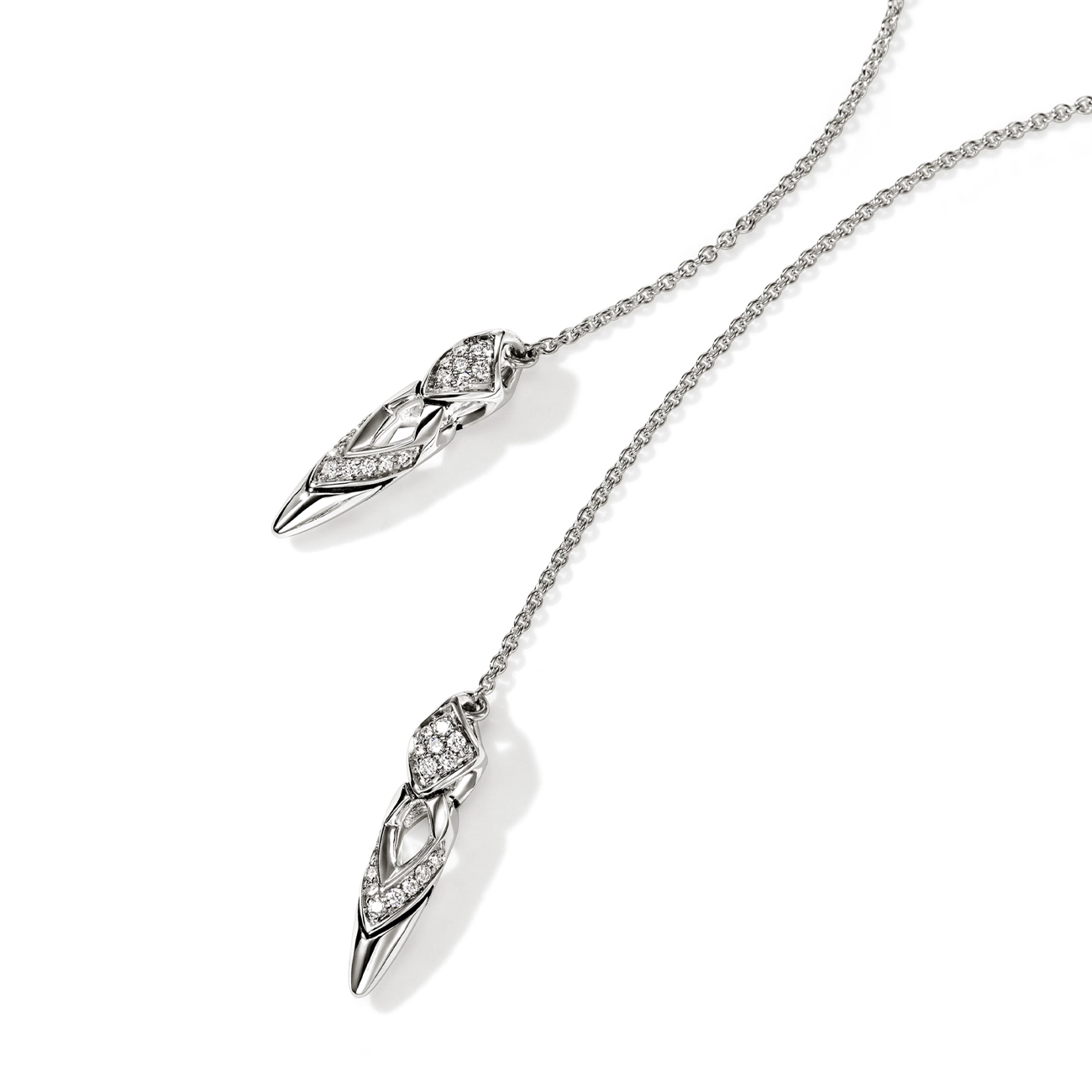 John Hardy Naga Diamond Pavé Drop Earrings