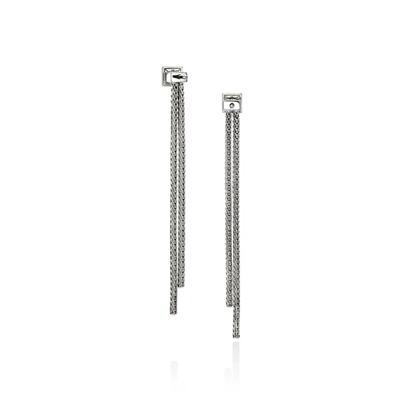 John Hardy Icon Stud Diamond Pavé Dangle Earrings