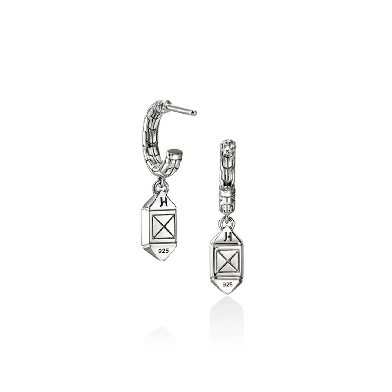 John Hardy Icon Stud Diamond Pavé Drop Earrings