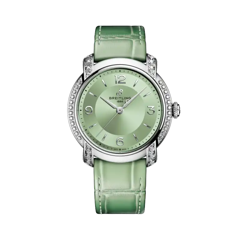 A10310671L1P1 - Breitling Lady Premier 36 Green Lab Diamonds