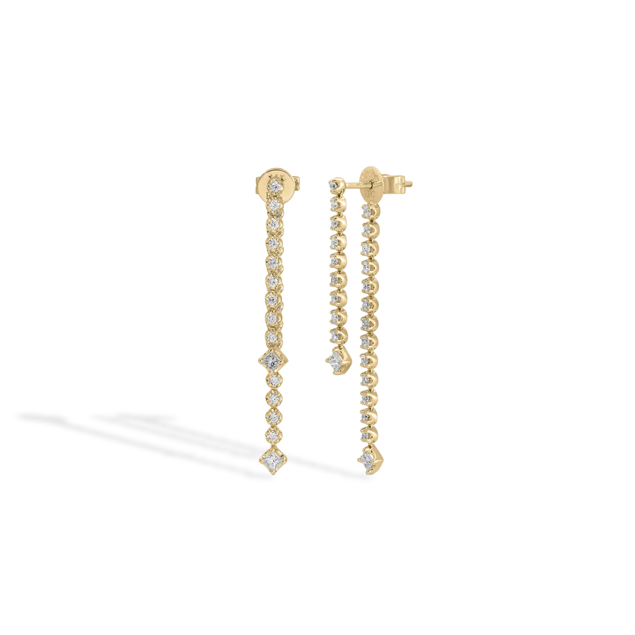 EF Collection Diamond Kate Fringe Earrings