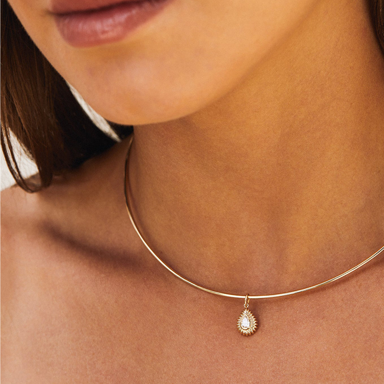 EF Collection Gold Collar Necklace