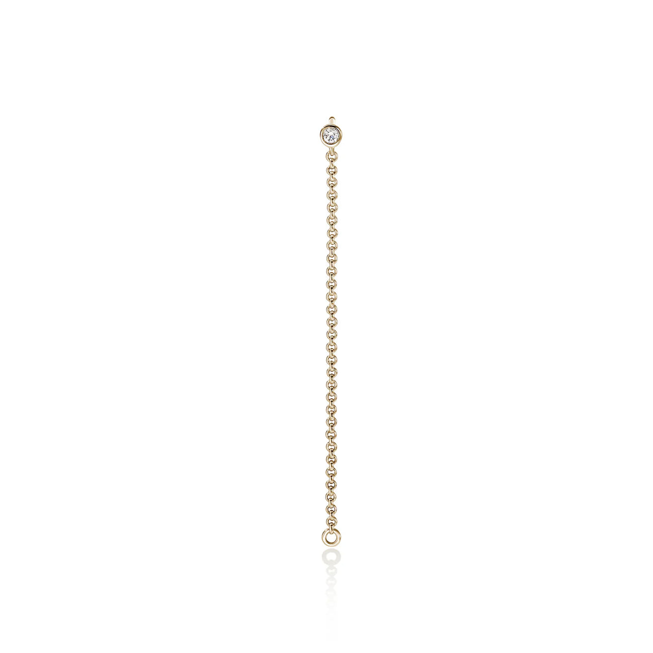 John Hardy Lovestruck Single Gold Drop Earring With Lab Grown Diamond