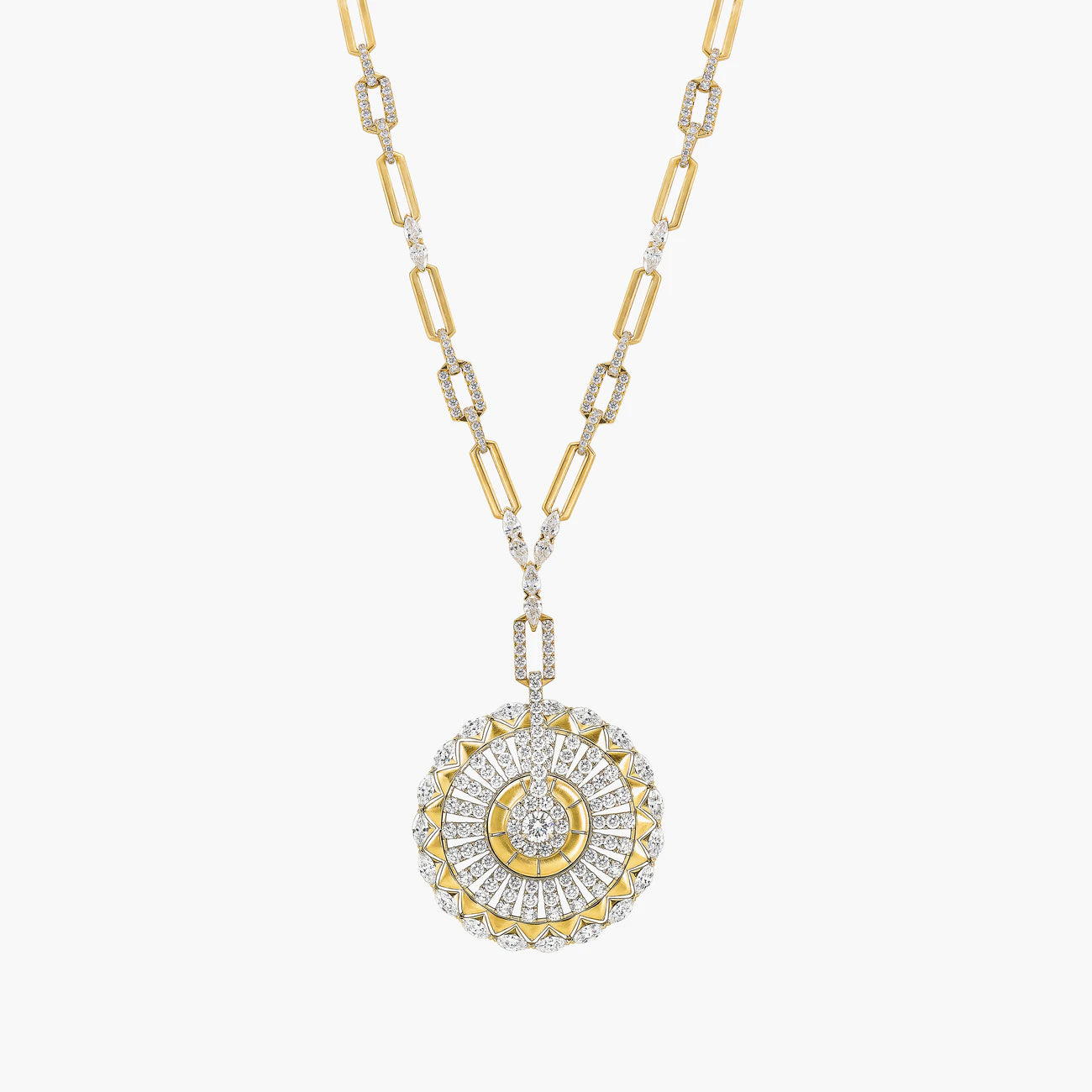 Etho Maria 18K Yellow Gold Diamond Pendant Necklace