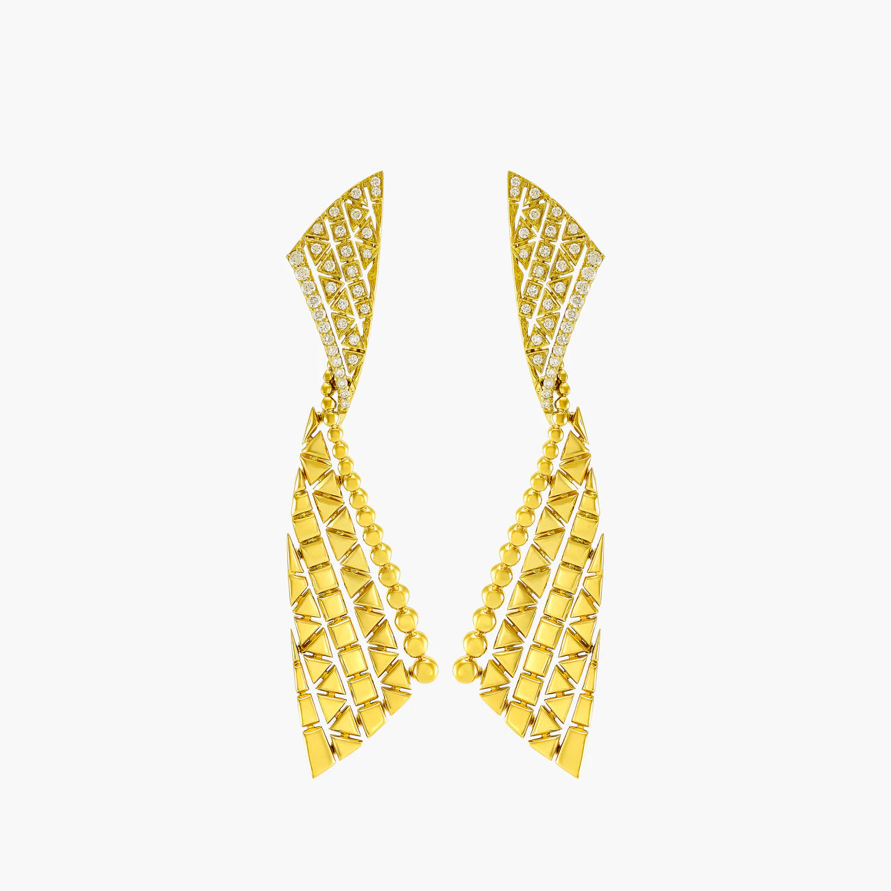 Etho Maria 18k Yellow Gold 0.50 Carat Diamond Earrings