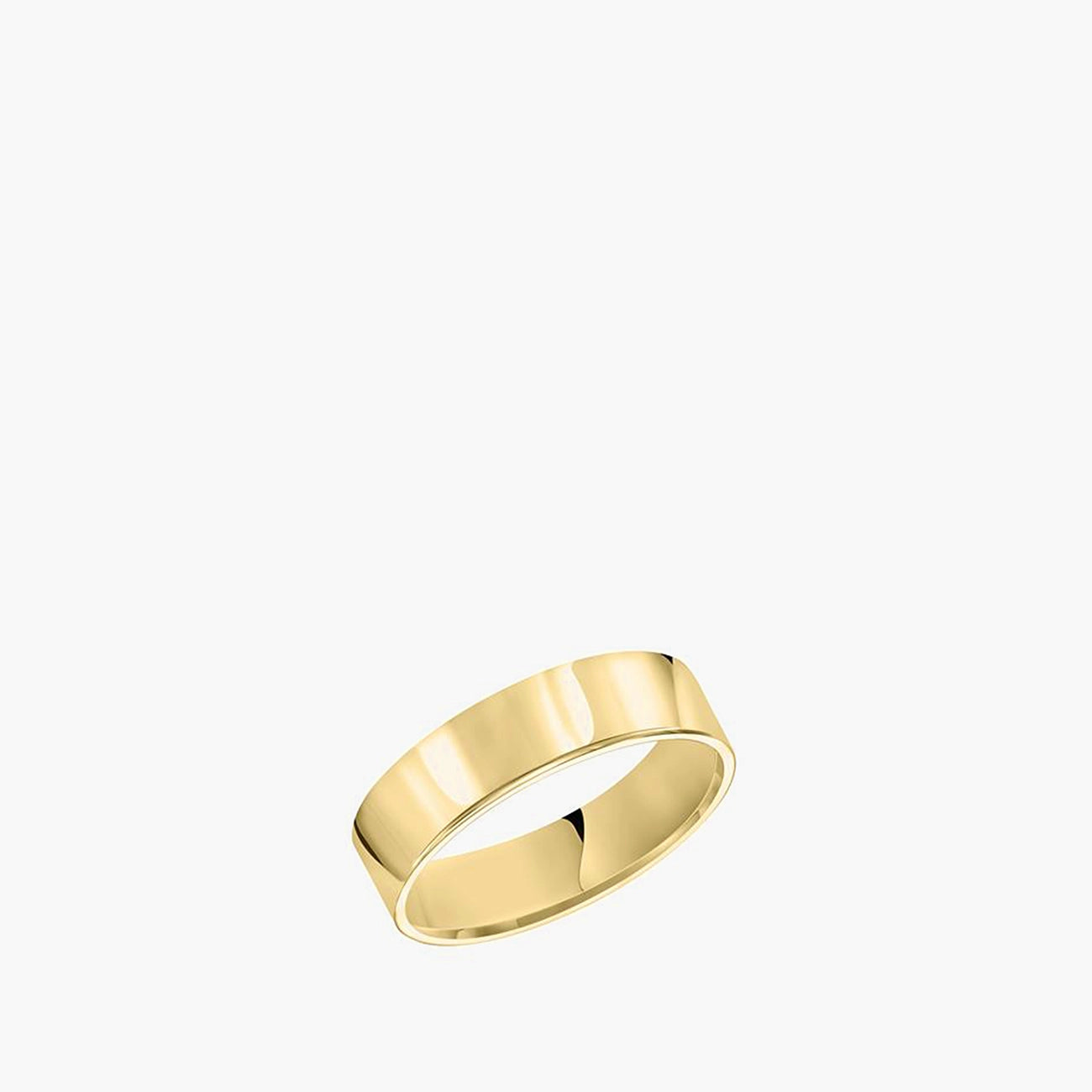 Flat Comfort Fit 6mm Wedding Band