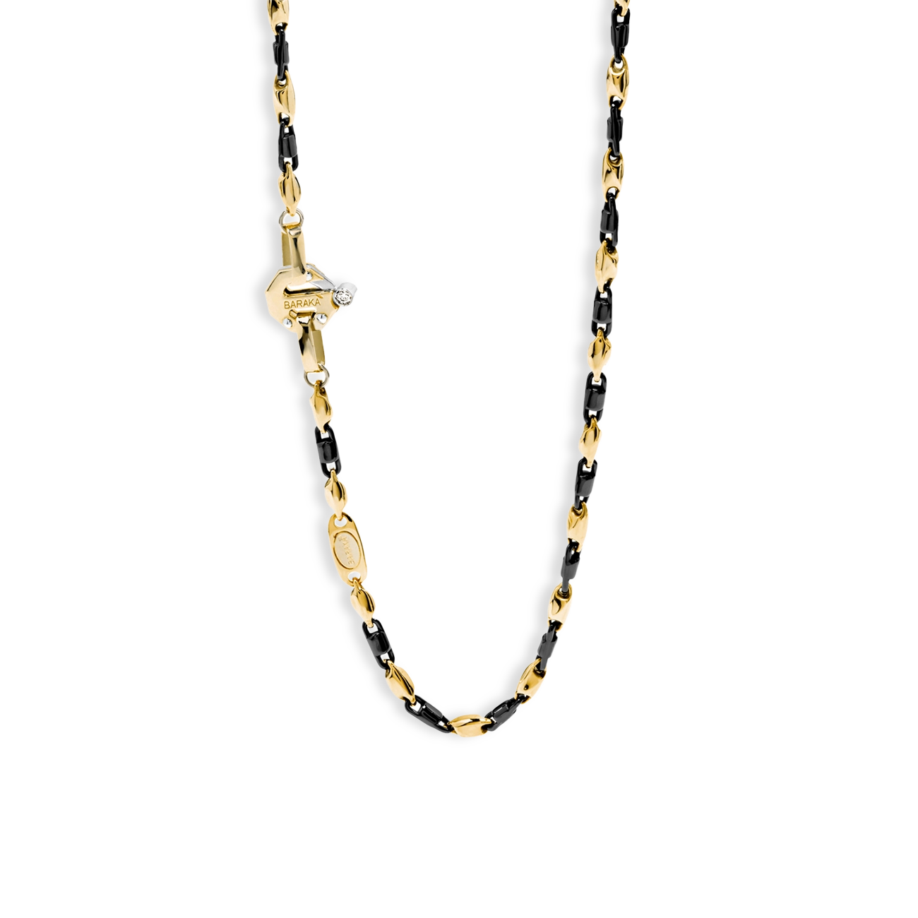 Baraka Cyborg Ceramic Diamond Small Link Necklace