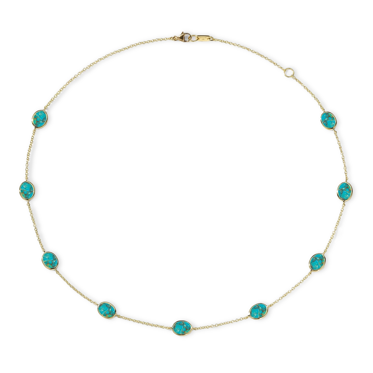 Ippolita Polished Rock Candy Confetti Bronze Turquoise Necklace