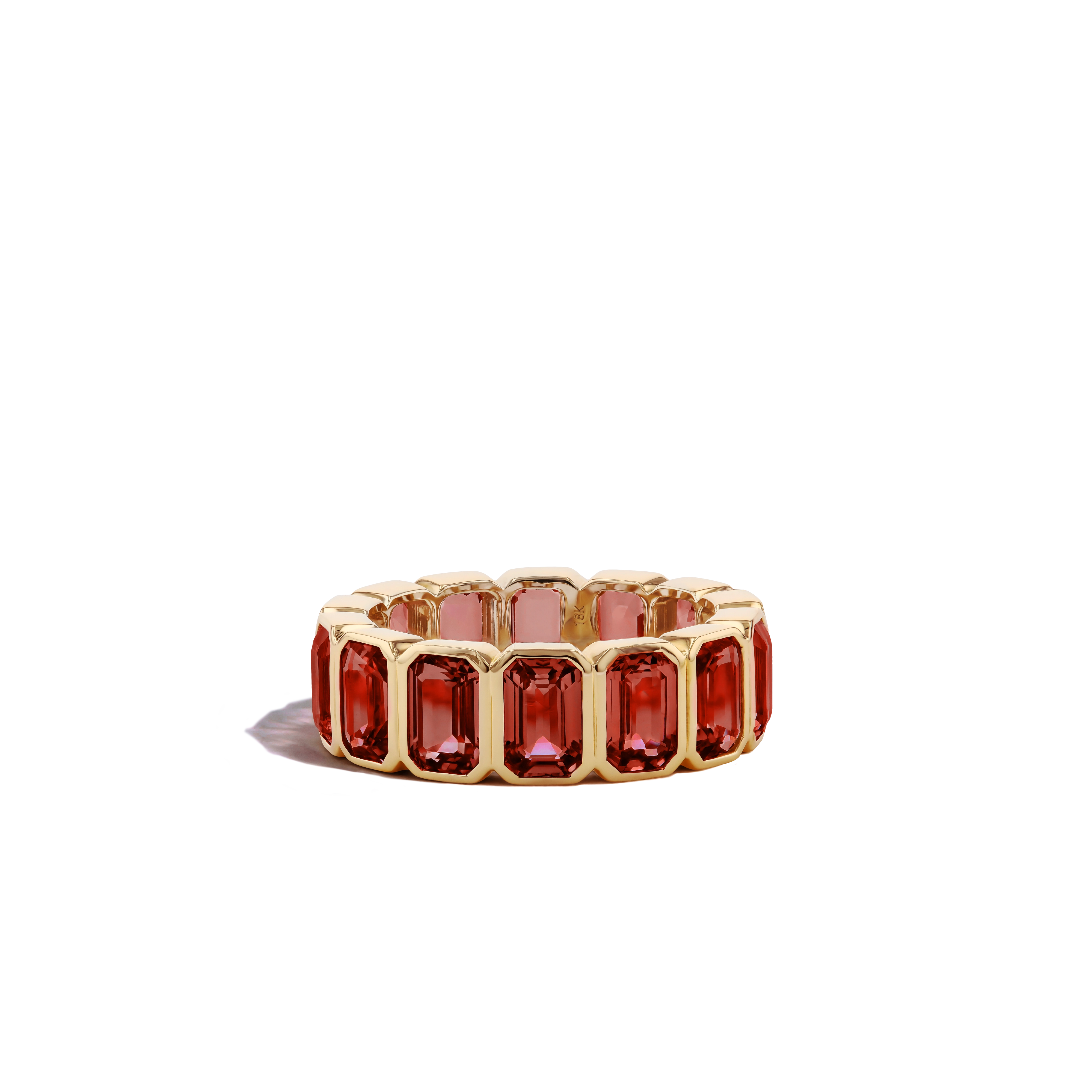 9 Carat Garnet Eternity Ring