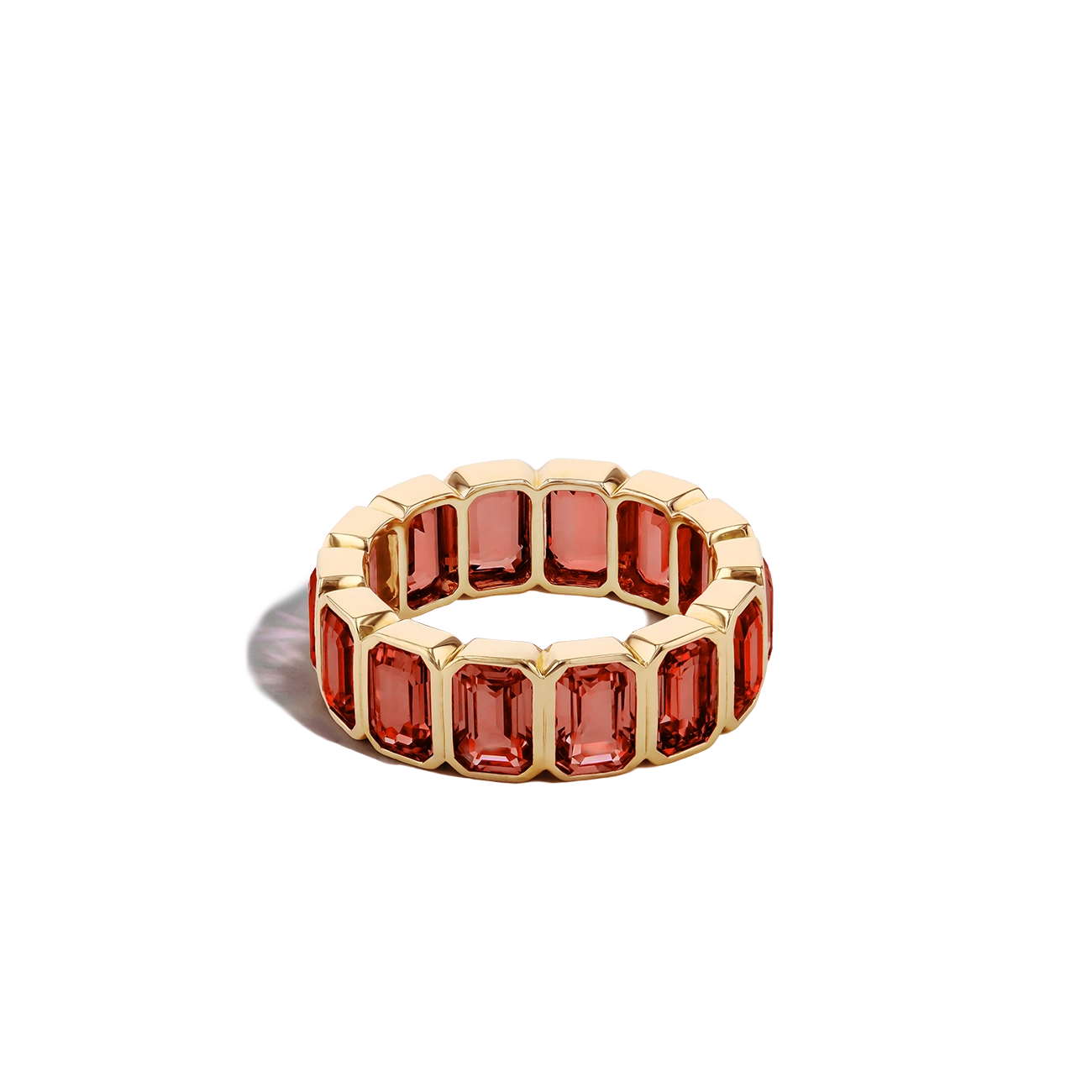 9 Carat Garnet Eternity Ring