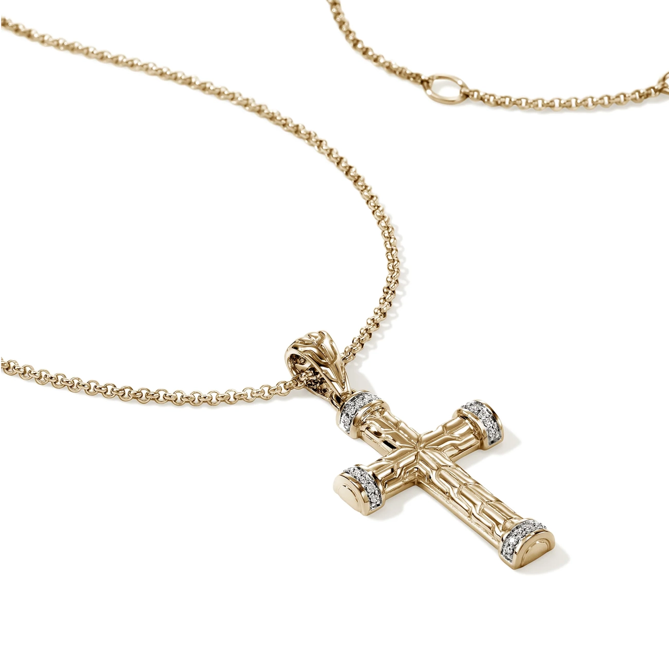 John Hardy Pavé Cross Pendant