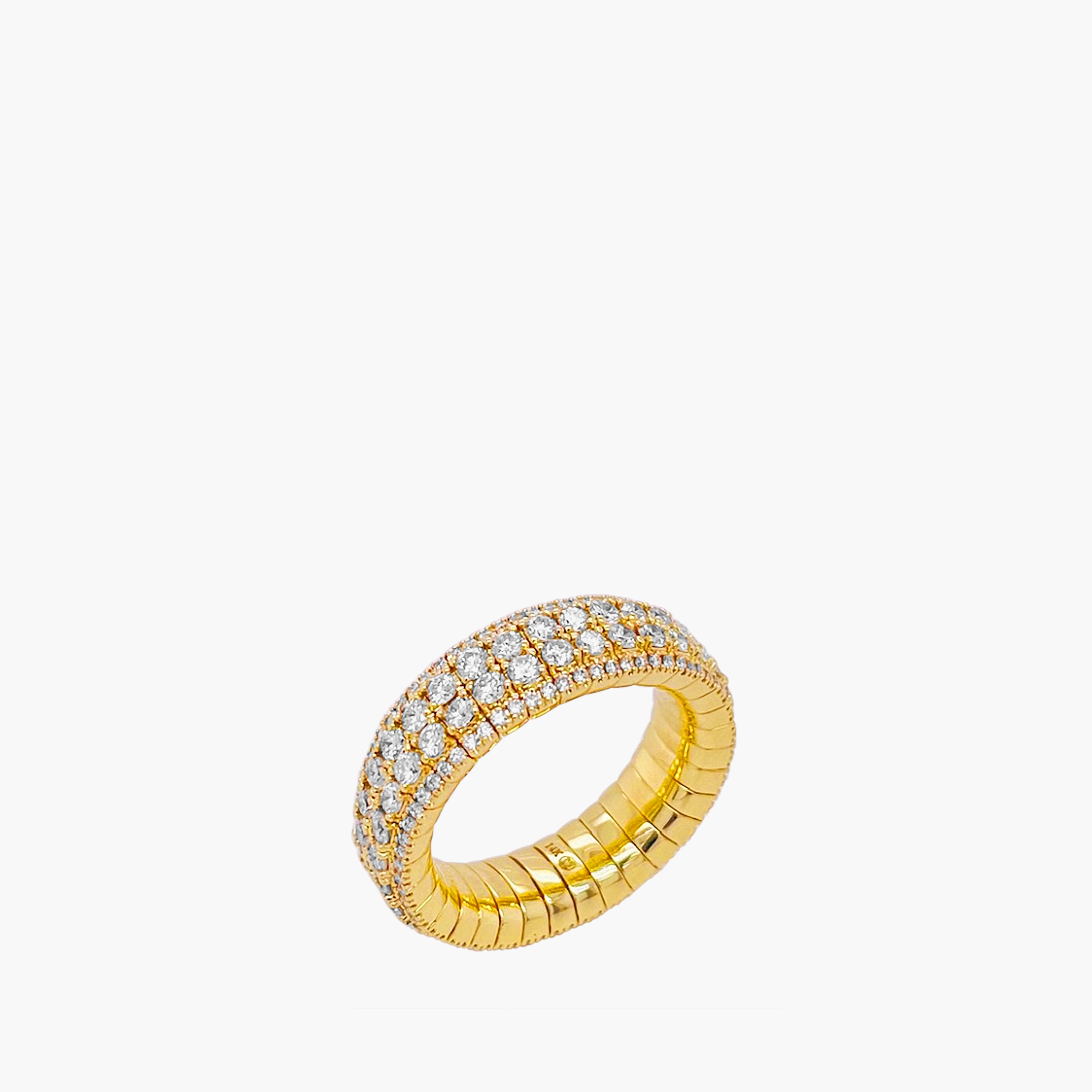 Yellow Gold Diamond Stretch Ring