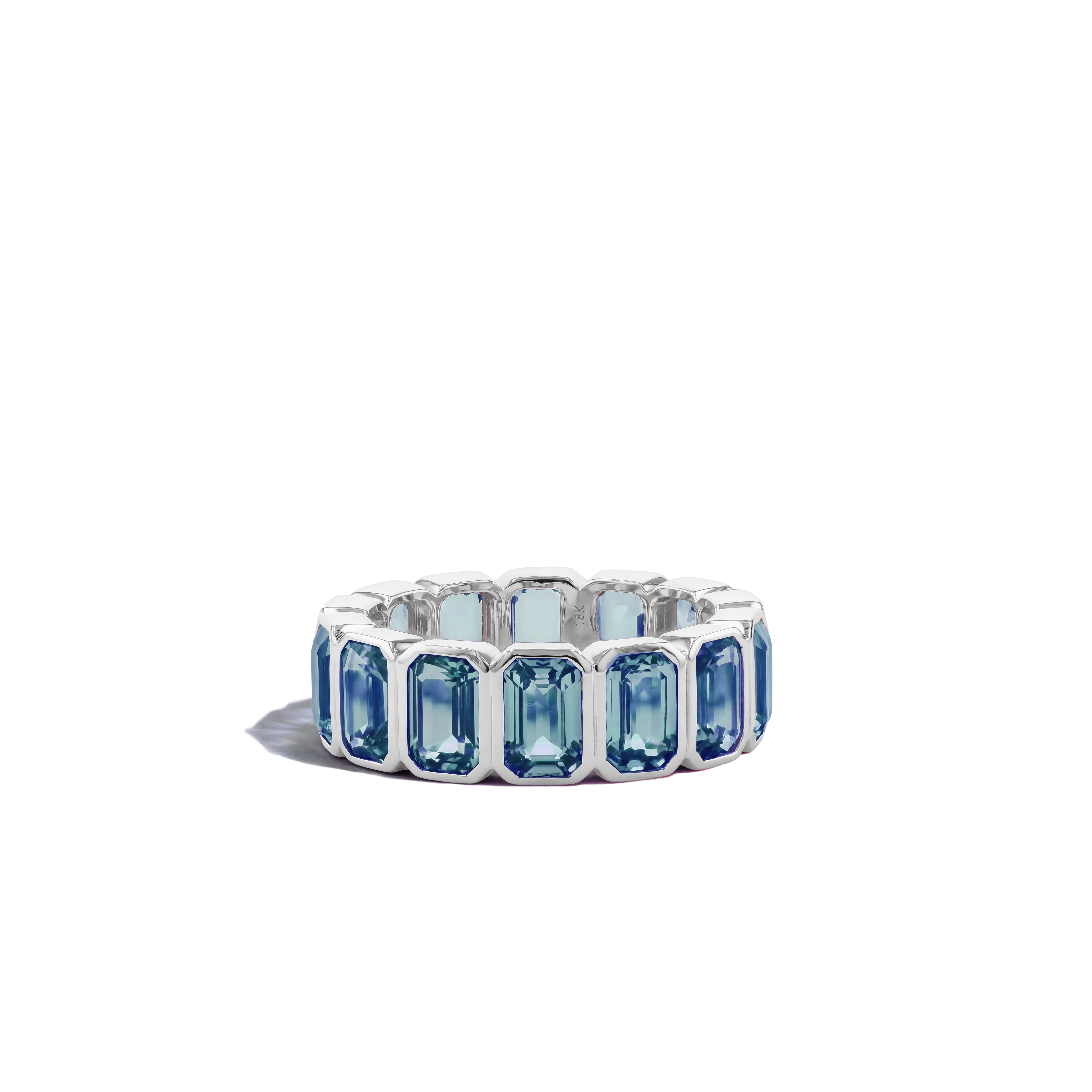 8 Carat London Topaz Eternity Ring