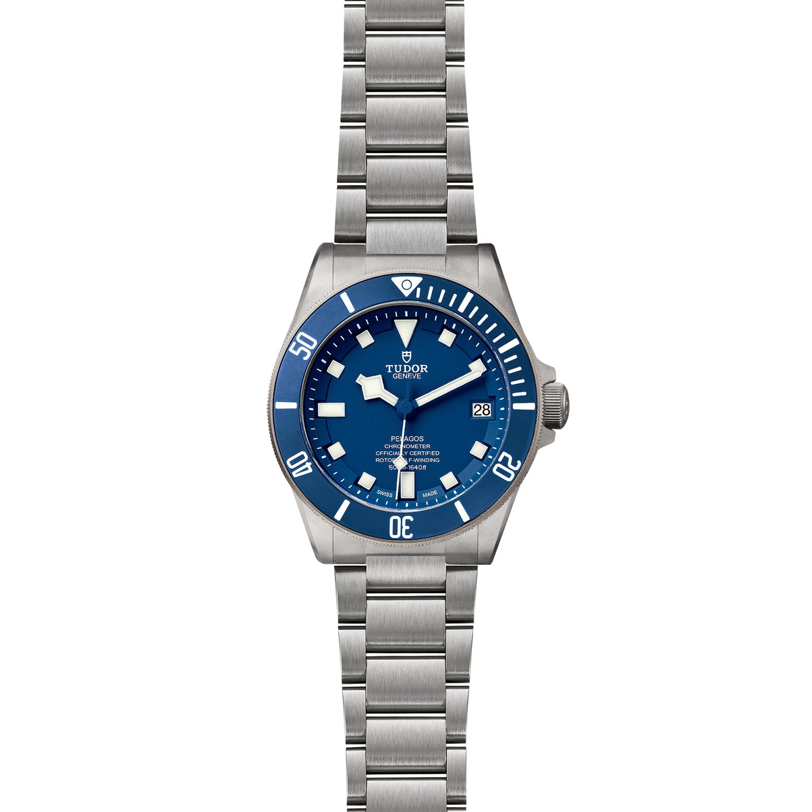 TUDOR Pelagos with Ceramic Matt Blue Disc and Titanium Bracelet