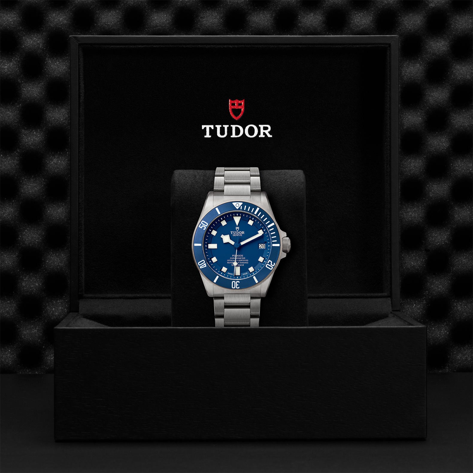 TUDOR Pelagos with Ceramic Matt Blue Disc and Titanium Bracelet