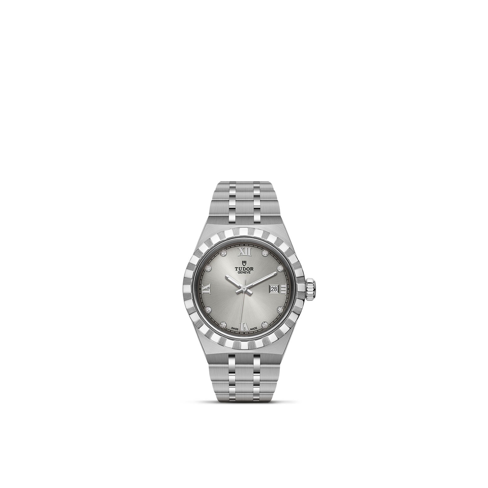 TUDOR Royal with 28mm Steel Case and Diamond-set Dial