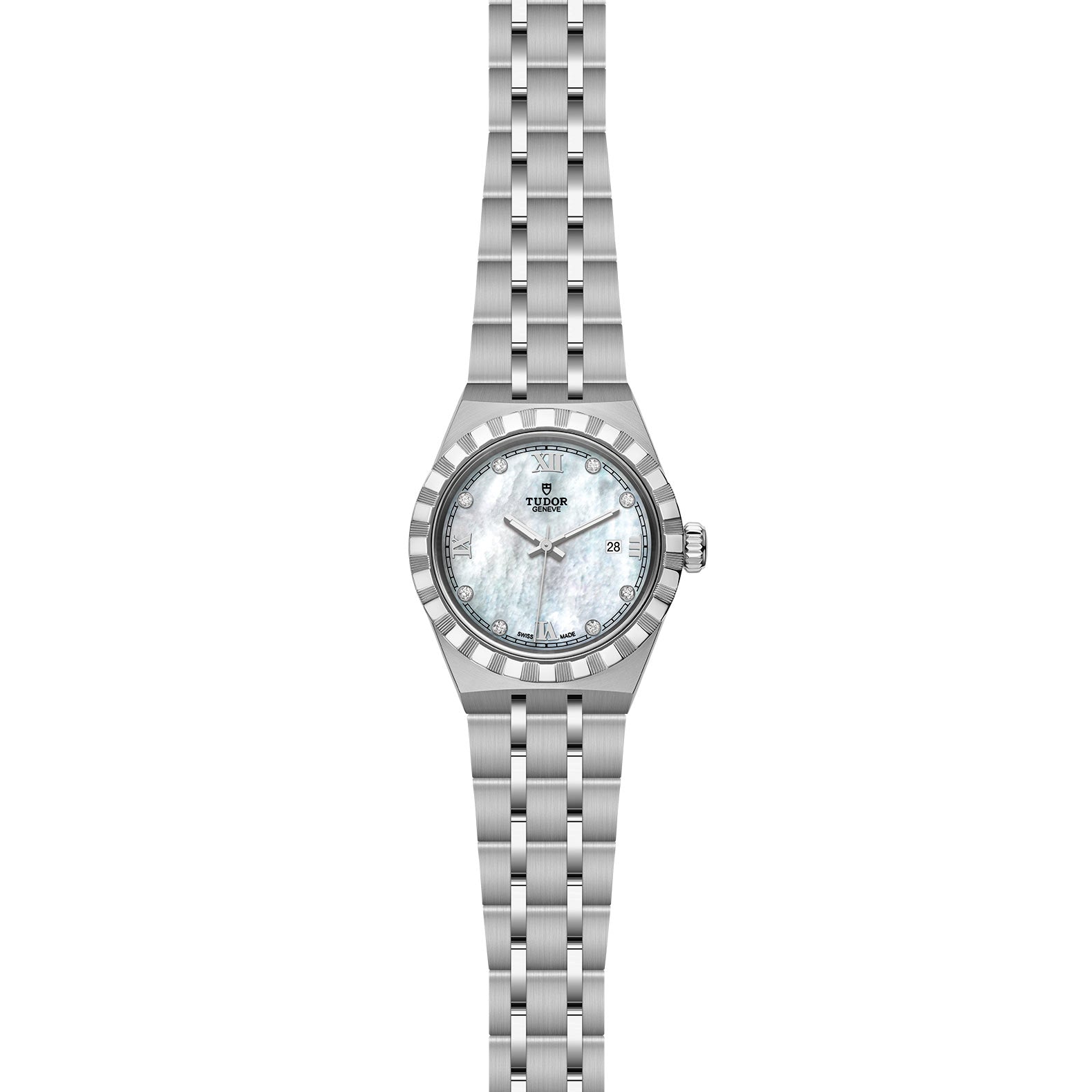 TUDOR Royal with 28mm Steel Case and Diamond-set Dial