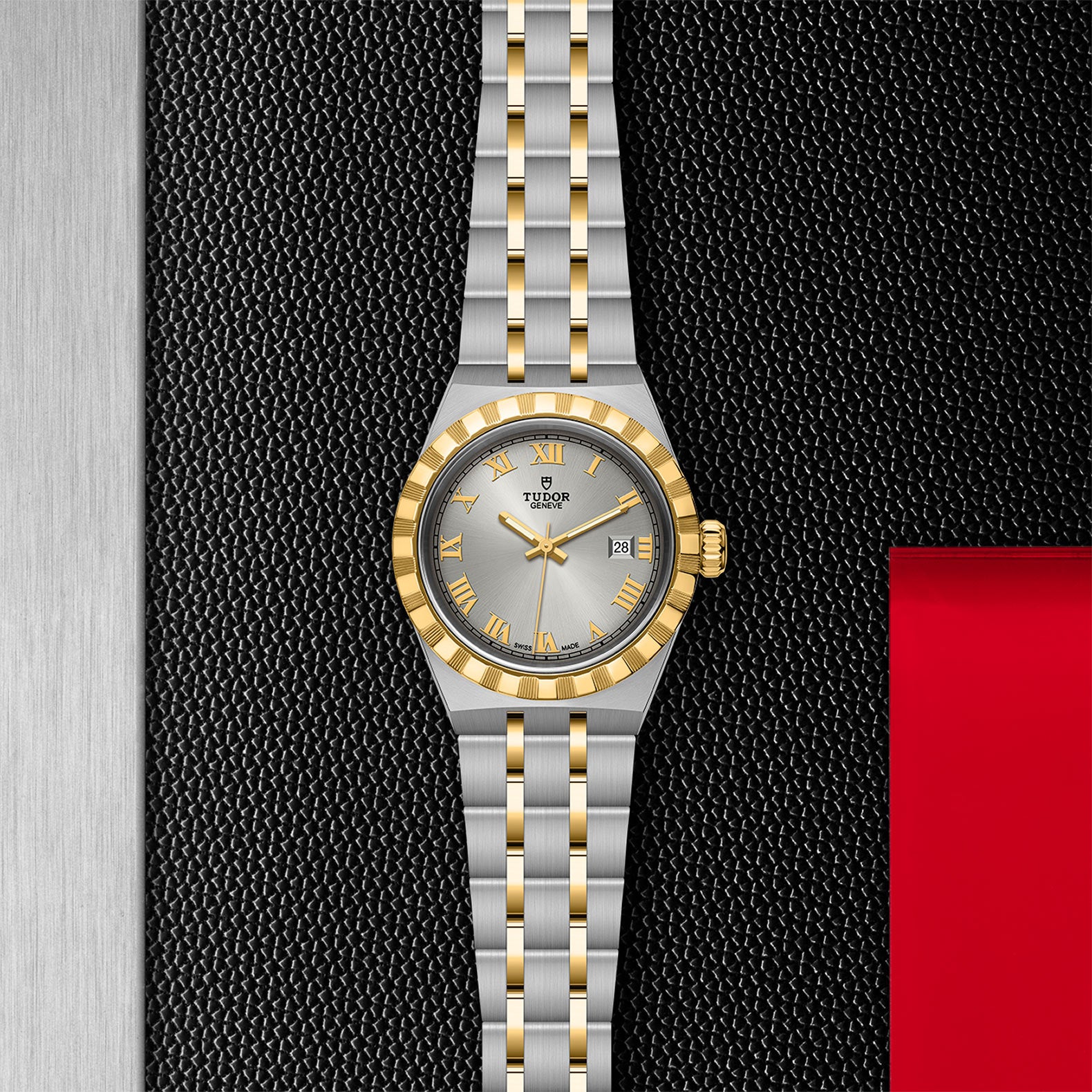 TUDOR Royal with 28mm Steel Case and Yellow Gold Bezel