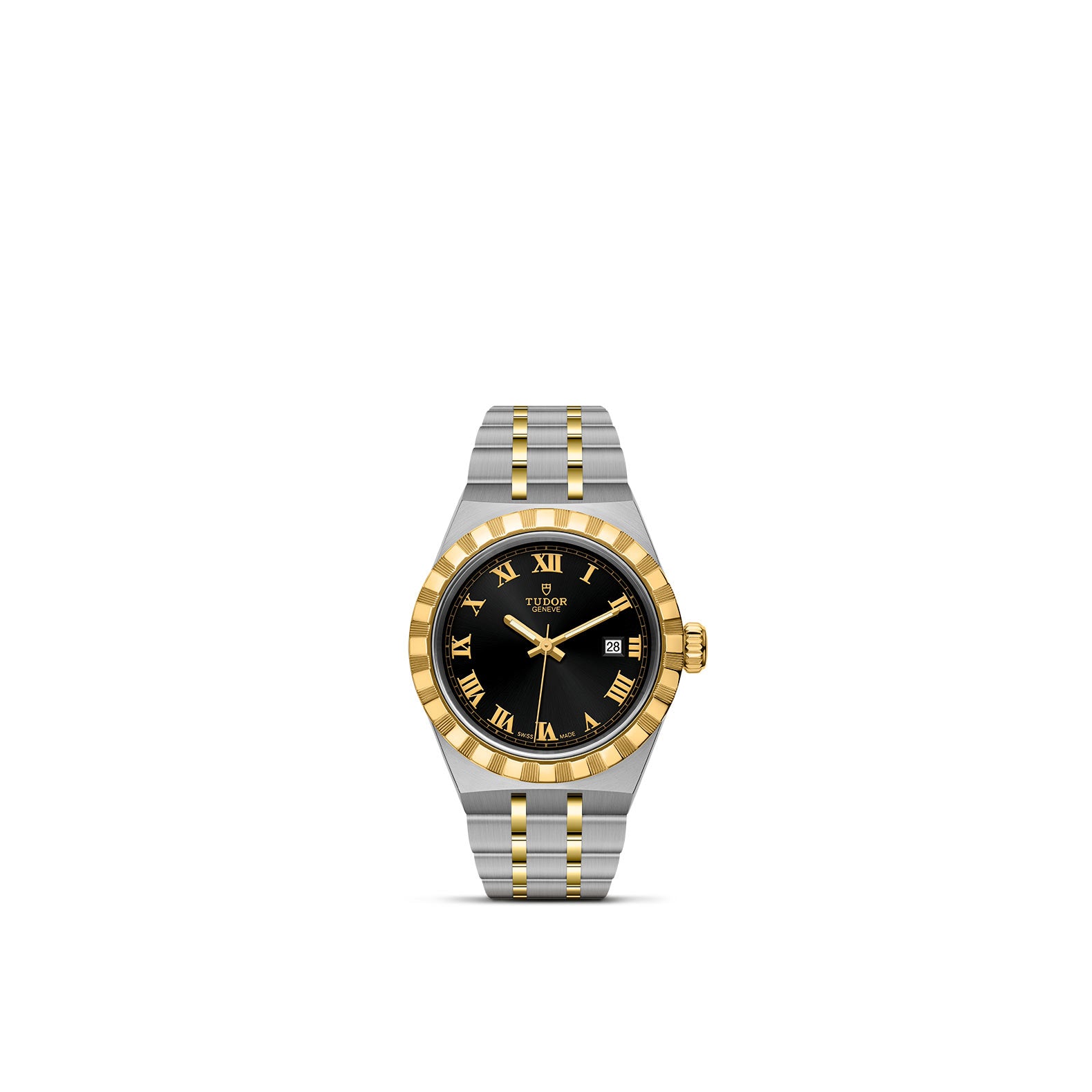 TUDOR Royal with 28mm Steel Case and Yellow Gold Bezel